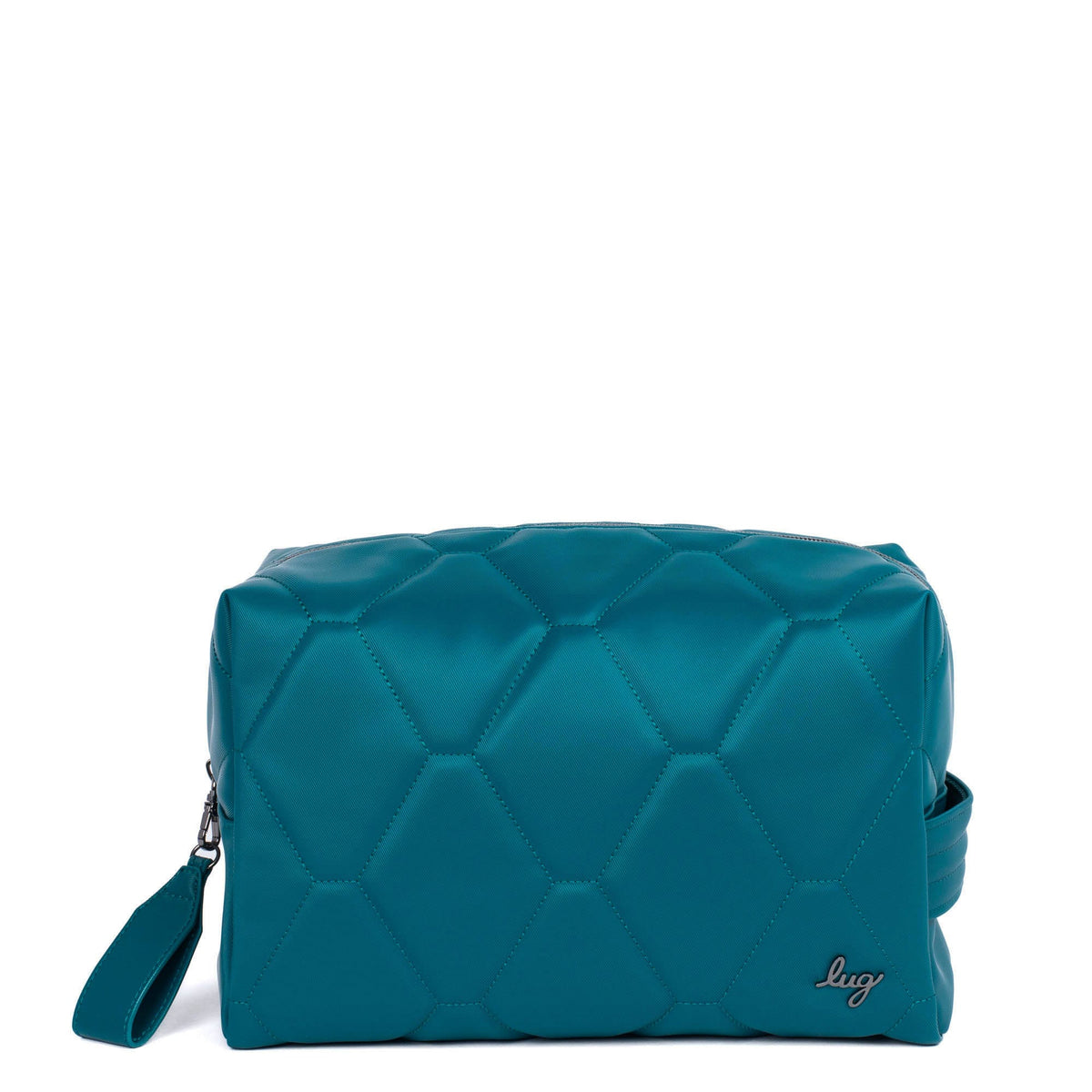 New Plaid High Capacity Double Zipper Cosmetic Bag for Women PU