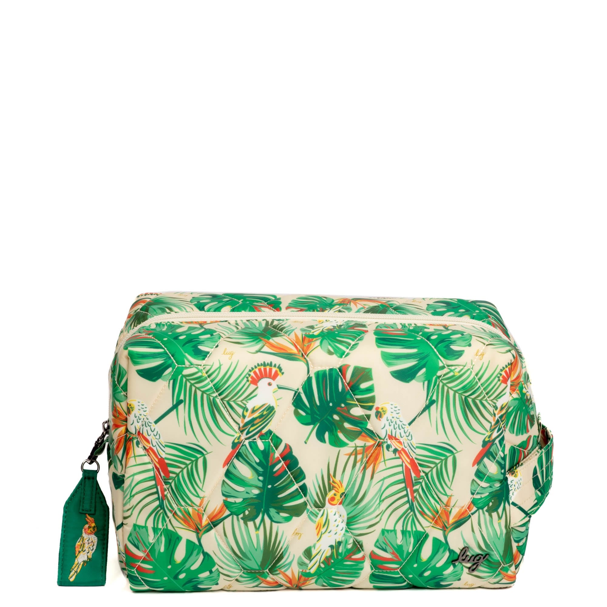 Bumper Cosmetic Case - TROPICAL BIRDS CREAM - Bumper_TropicalBirdsCream_01