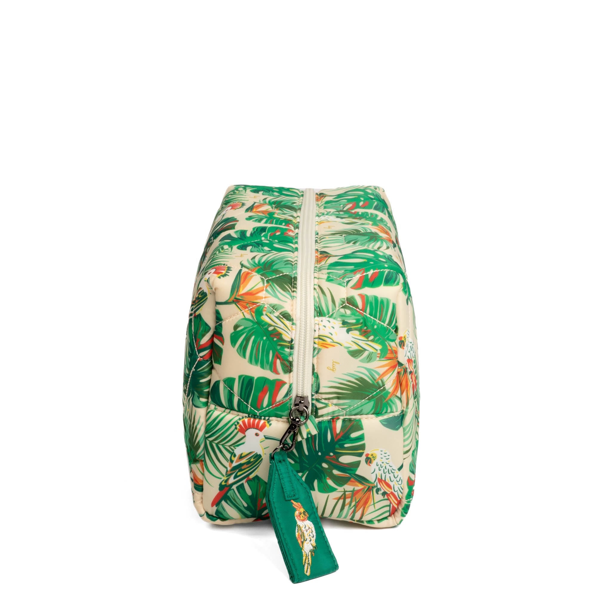 Bumper Cosmetic Case - TROPICAL BIRDS CREAM - Bumper_TropicalBirdsCream_03