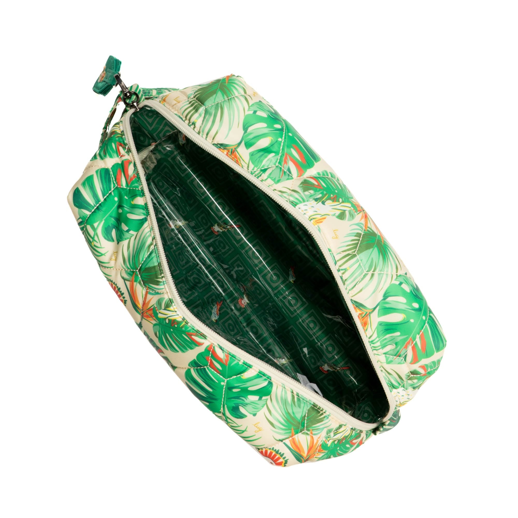 Bumper Cosmetic Case - TROPICAL BIRDS CREAM - Bumper_TropicalBirdsCream_05