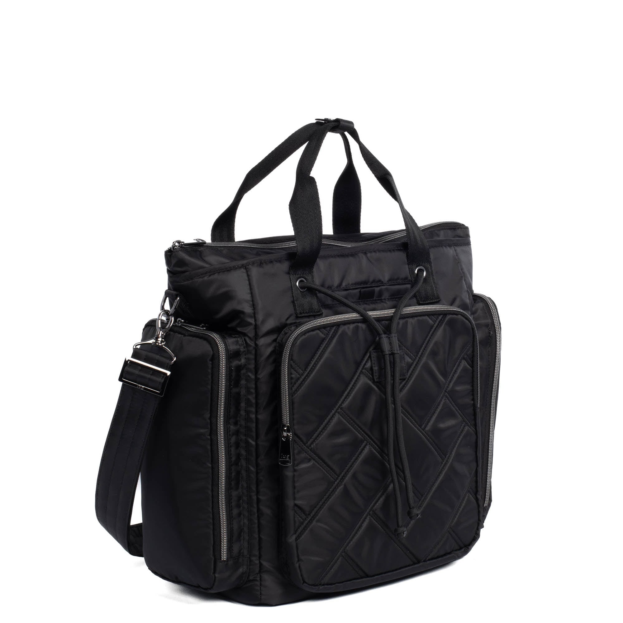 Bustle Convertible Tote Bag - BLACK - Bustle_Black_02