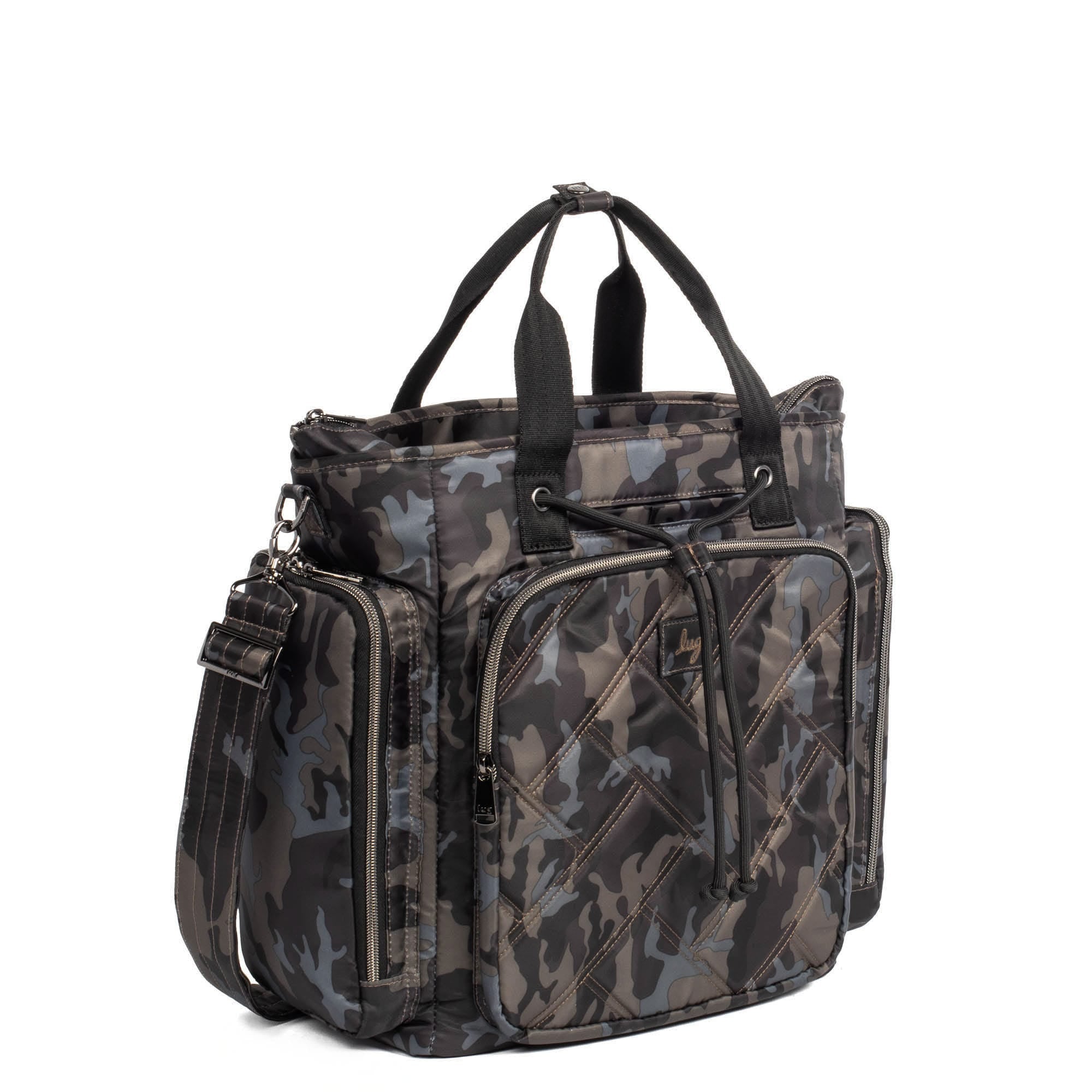 Bustle Convertible Tote Bag - CAMO BLACK - Bustle_CamoBlack_02