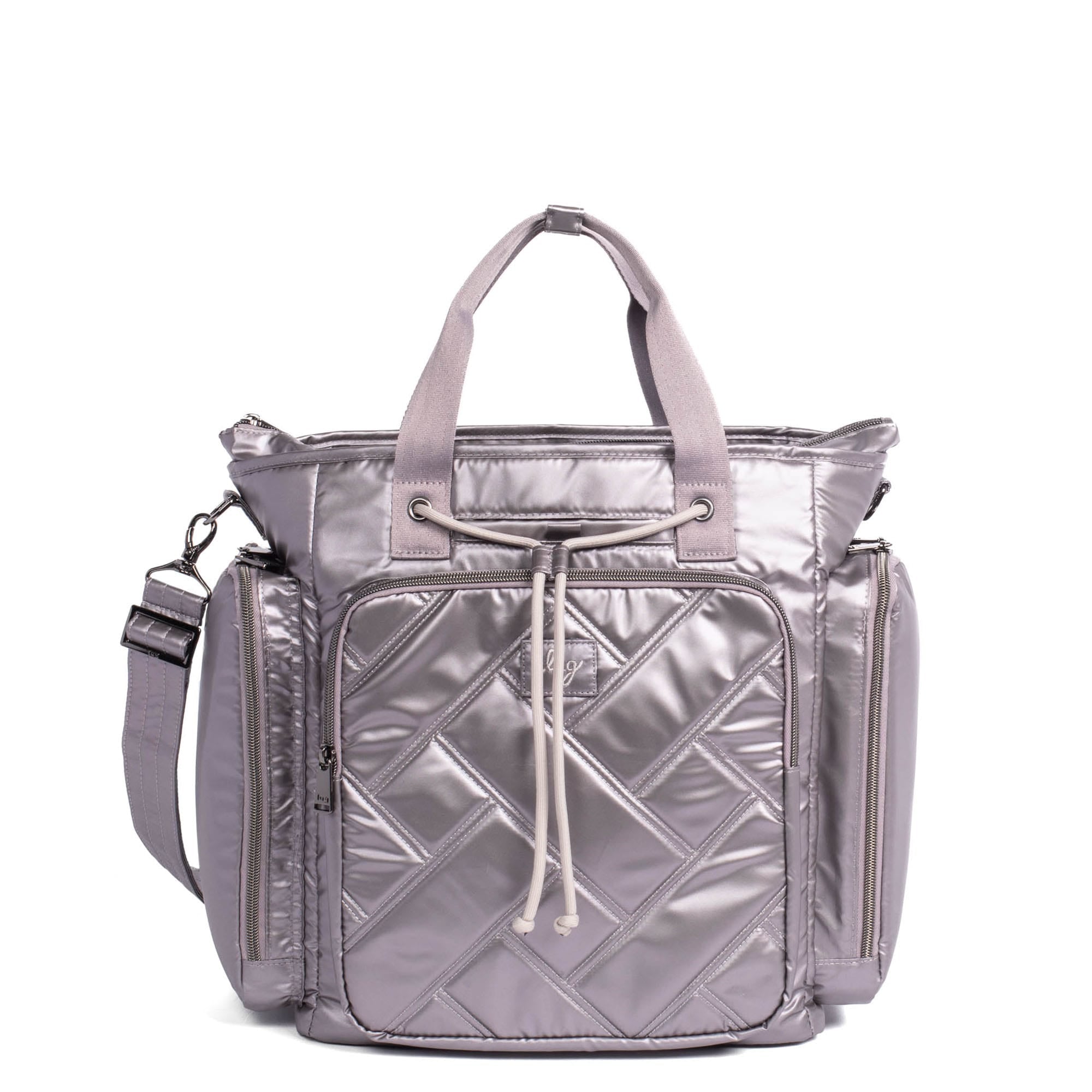 Bustle Convertible Tote Bag - METALLIC PEARL - Bustle_MetallicPearl_01