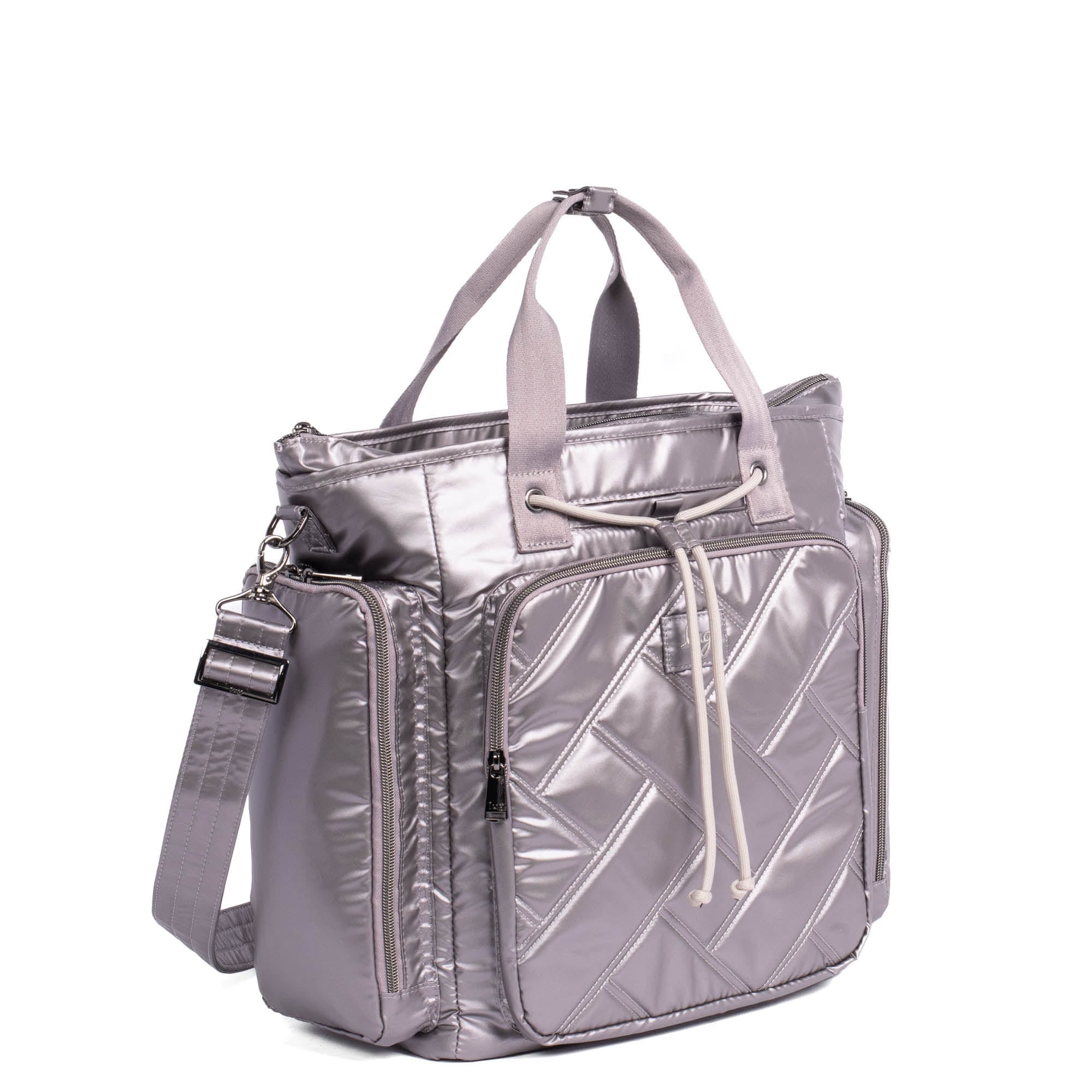 Bustle Convertible Tote Bag - METALLIC PEARL - Bustle_MetallicPearl_02
