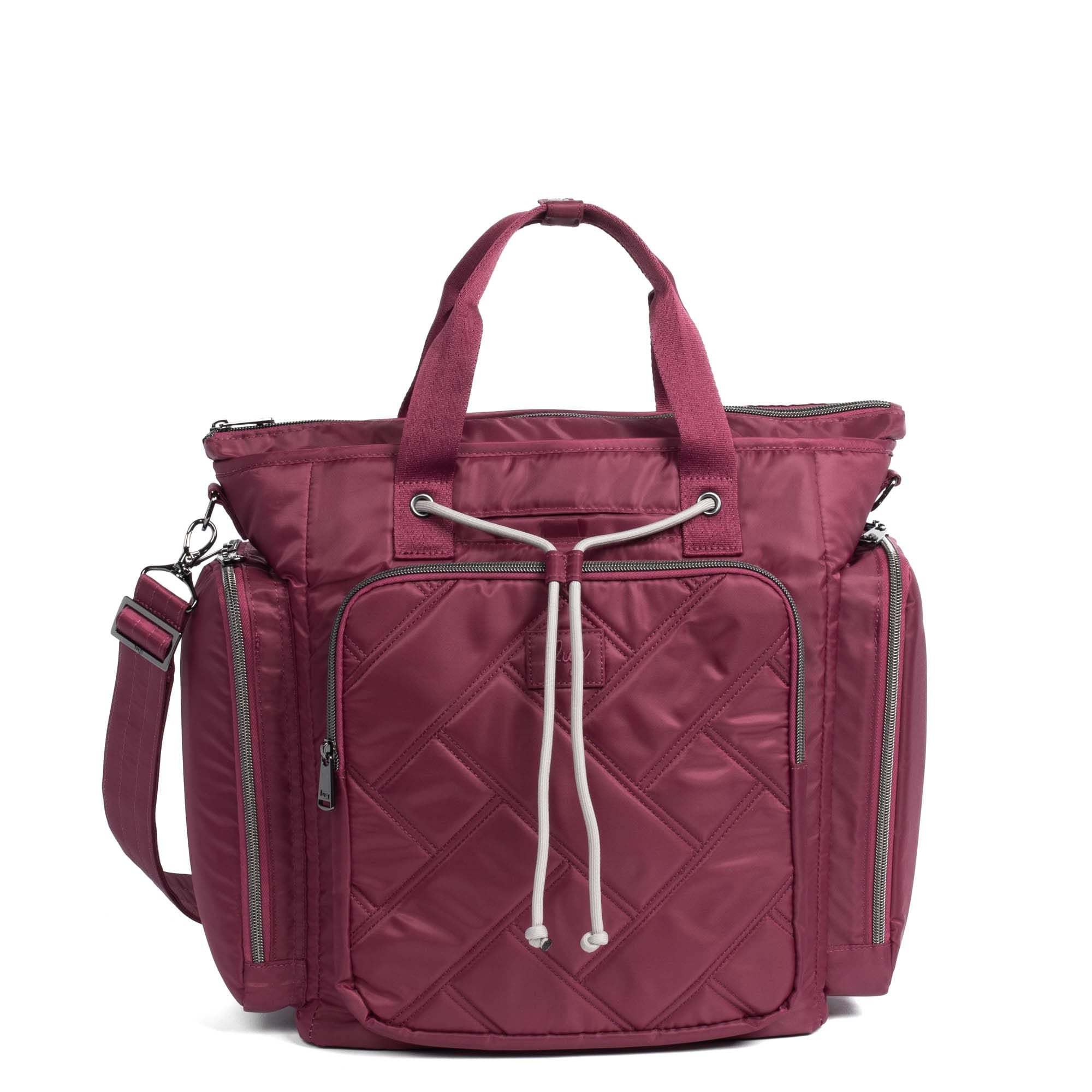 Bustle Convertible Tote Bag - RASPBERRY - Bustle_Raspberry_01