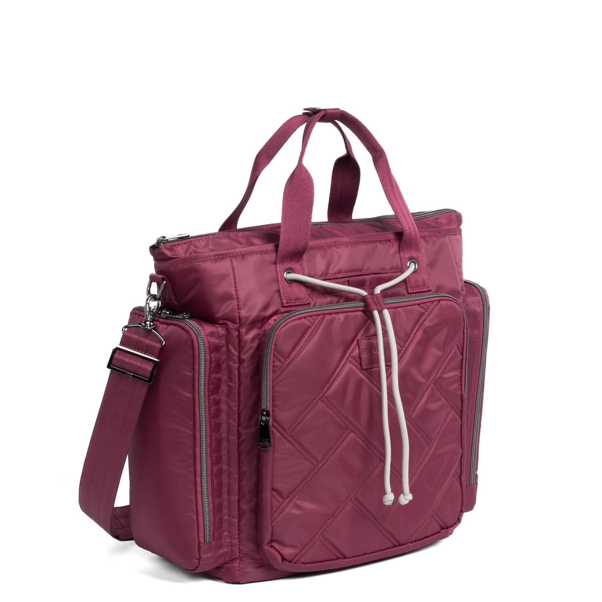Bustle Convertible Tote Bag - RASPBERRY - Bustle_Raspberry_02