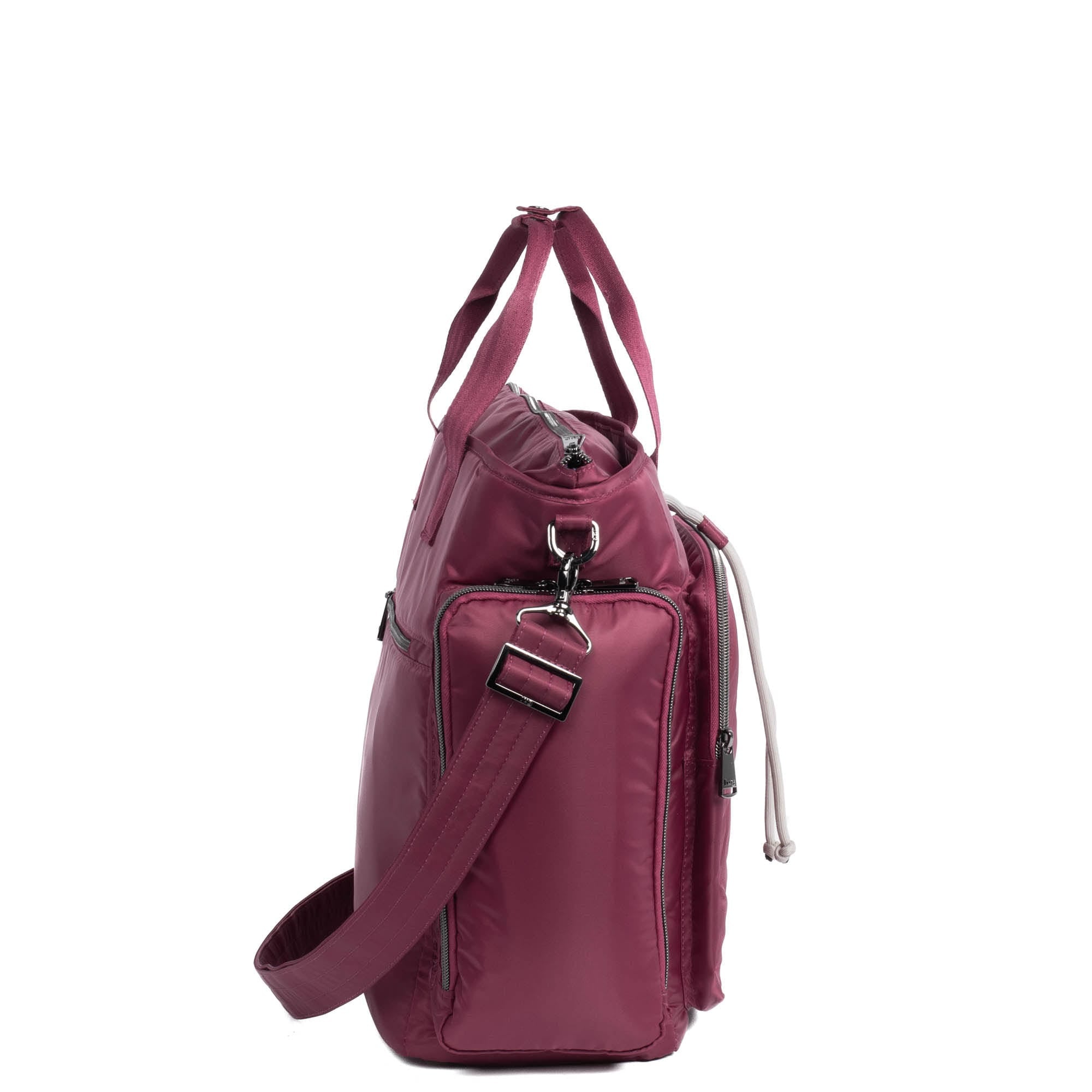 Bustle Convertible Tote Bag - RASPBERRY - Bustle_Raspberry_03