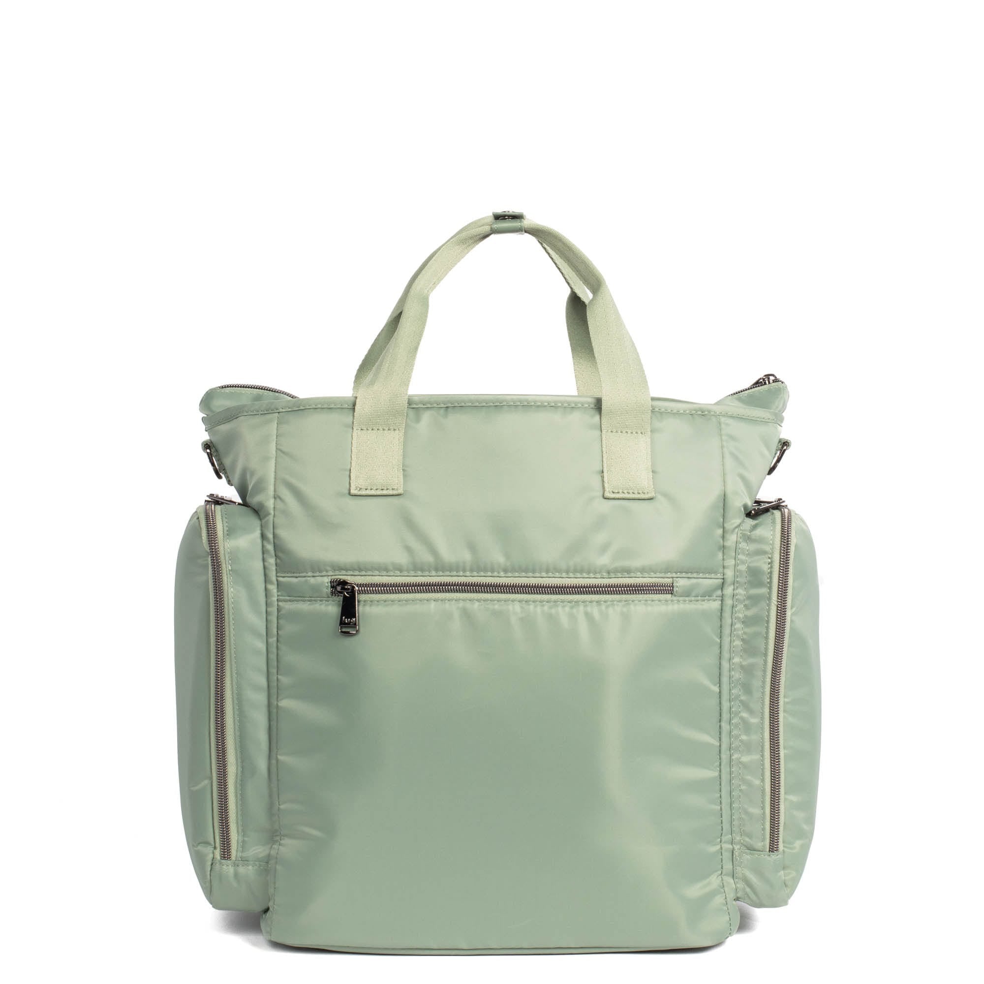 Bustle Convertible Tote Bag - SAGE GREEN - Bustle_SageGreen_04