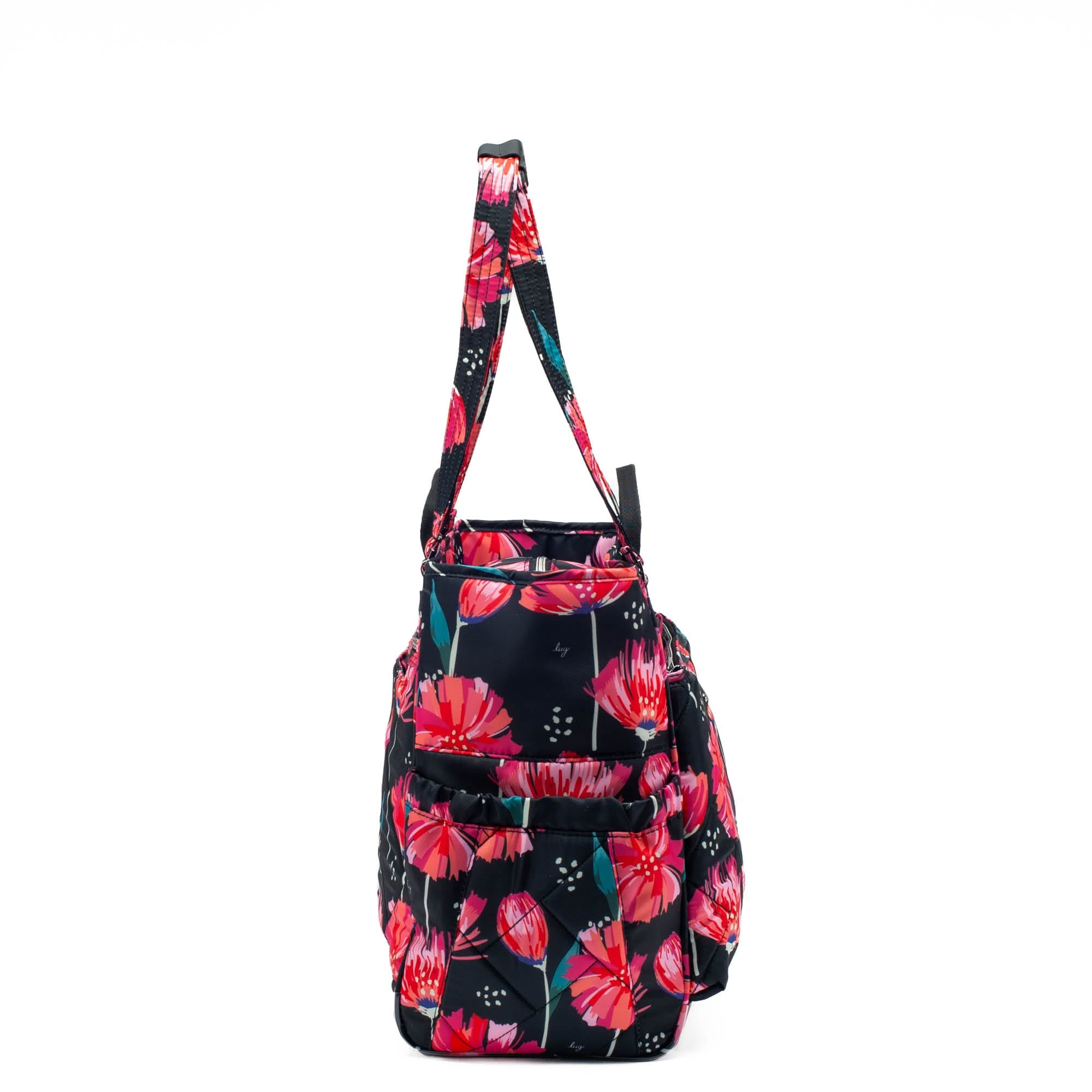 Cabby SE Tote Bag - POMPOM FLORAL BLACK - CabbySE_PompomfloralBlack_03