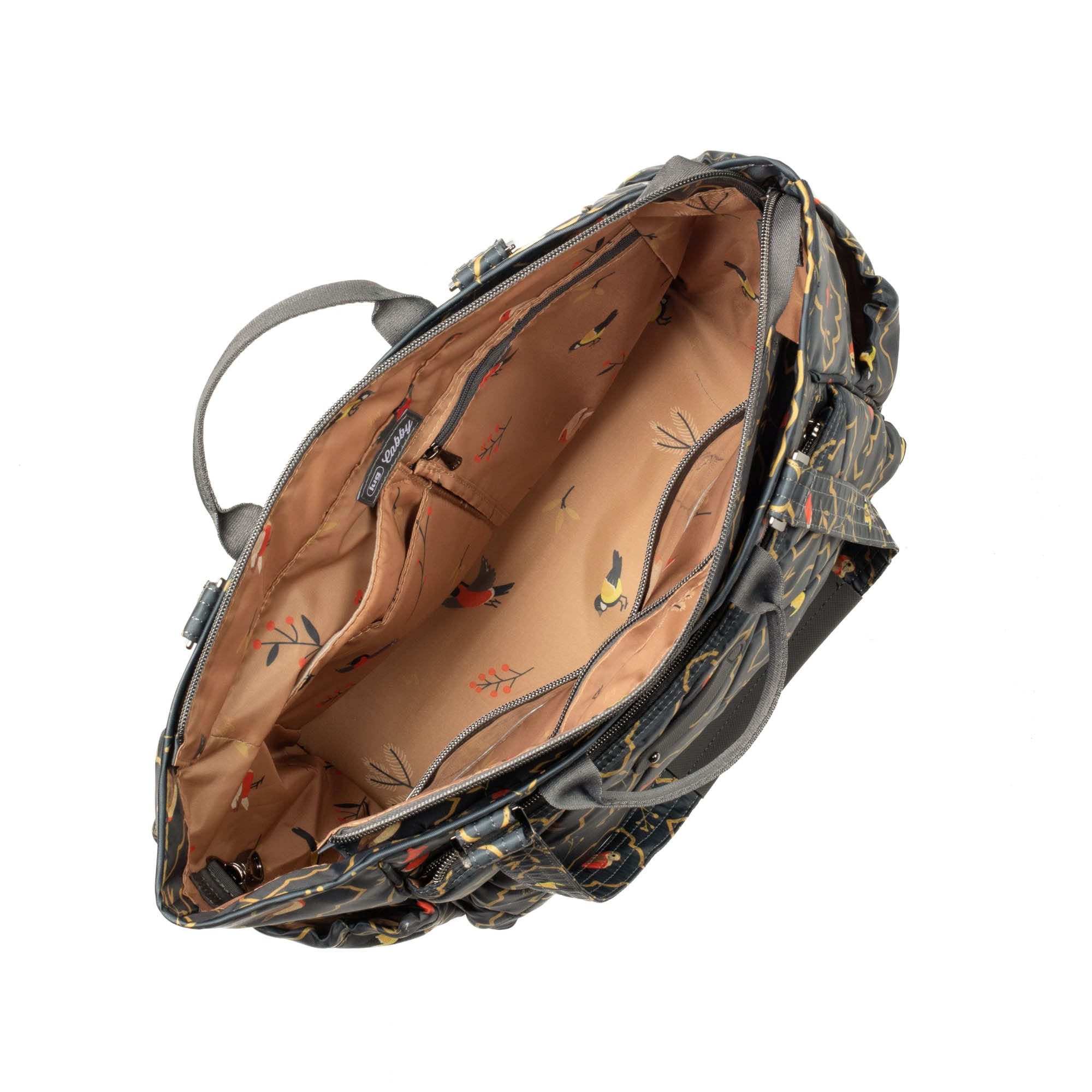 Cabby SE Tote Bag - SONGBIRDS GREY - CabbySE_SongbirdsGrey_05