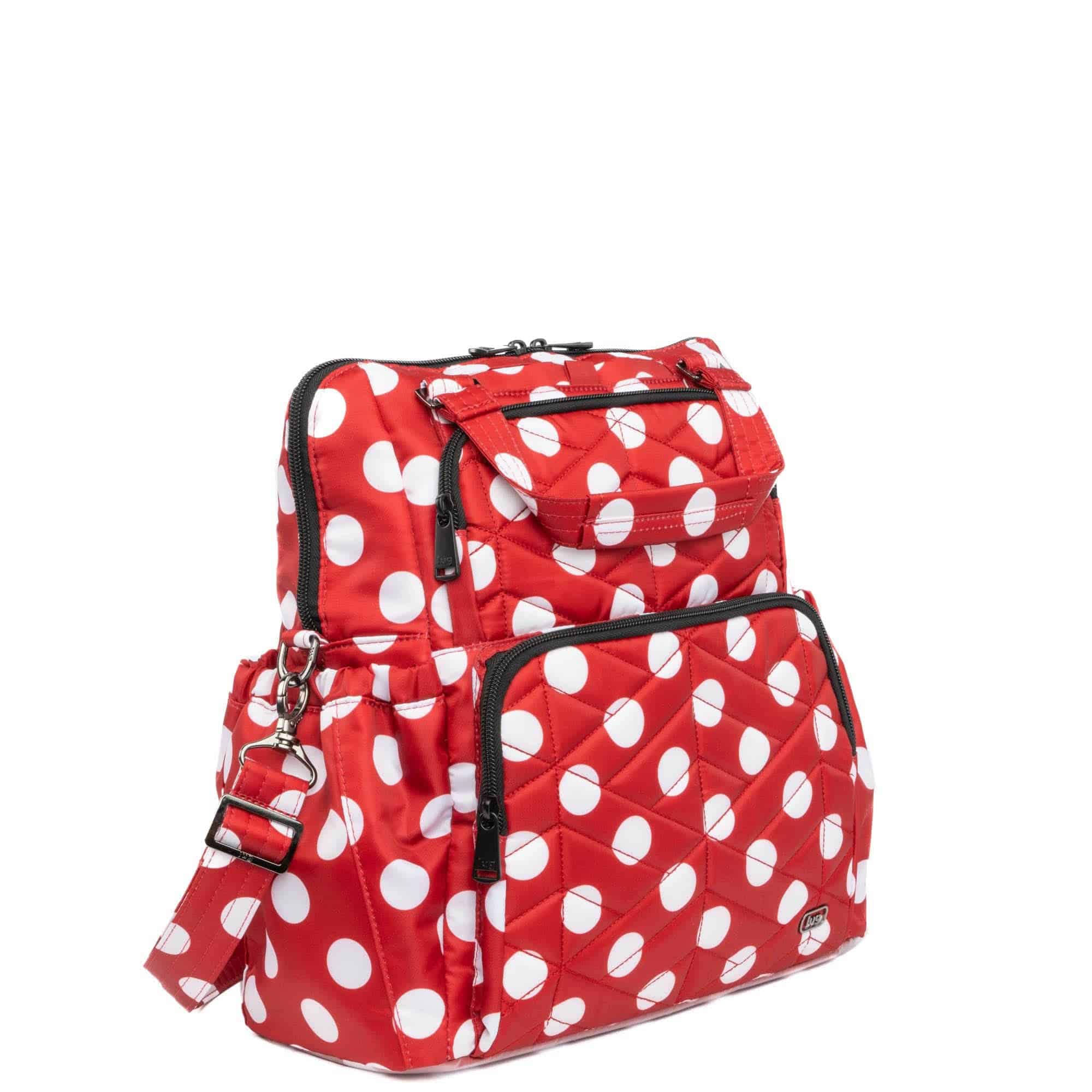 Legacy Collection Canter Convertible Tote Bag - CRIMSON LARGE DOT - Canter_CrimsonLGDot_02