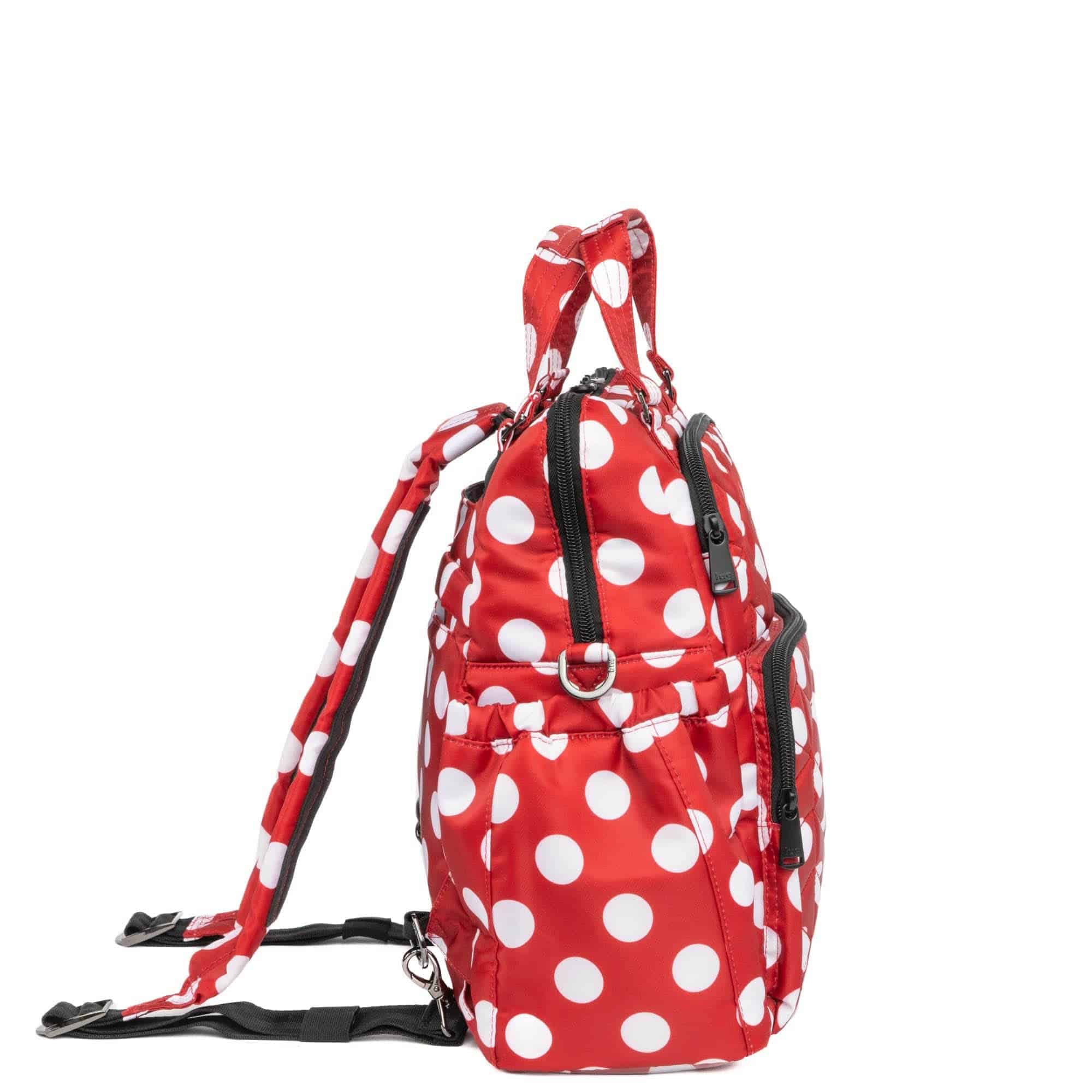 Legacy Collection Canter Convertible Tote Bag - CRIMSON LARGE DOT - Canter_CrimsonLGDot_03