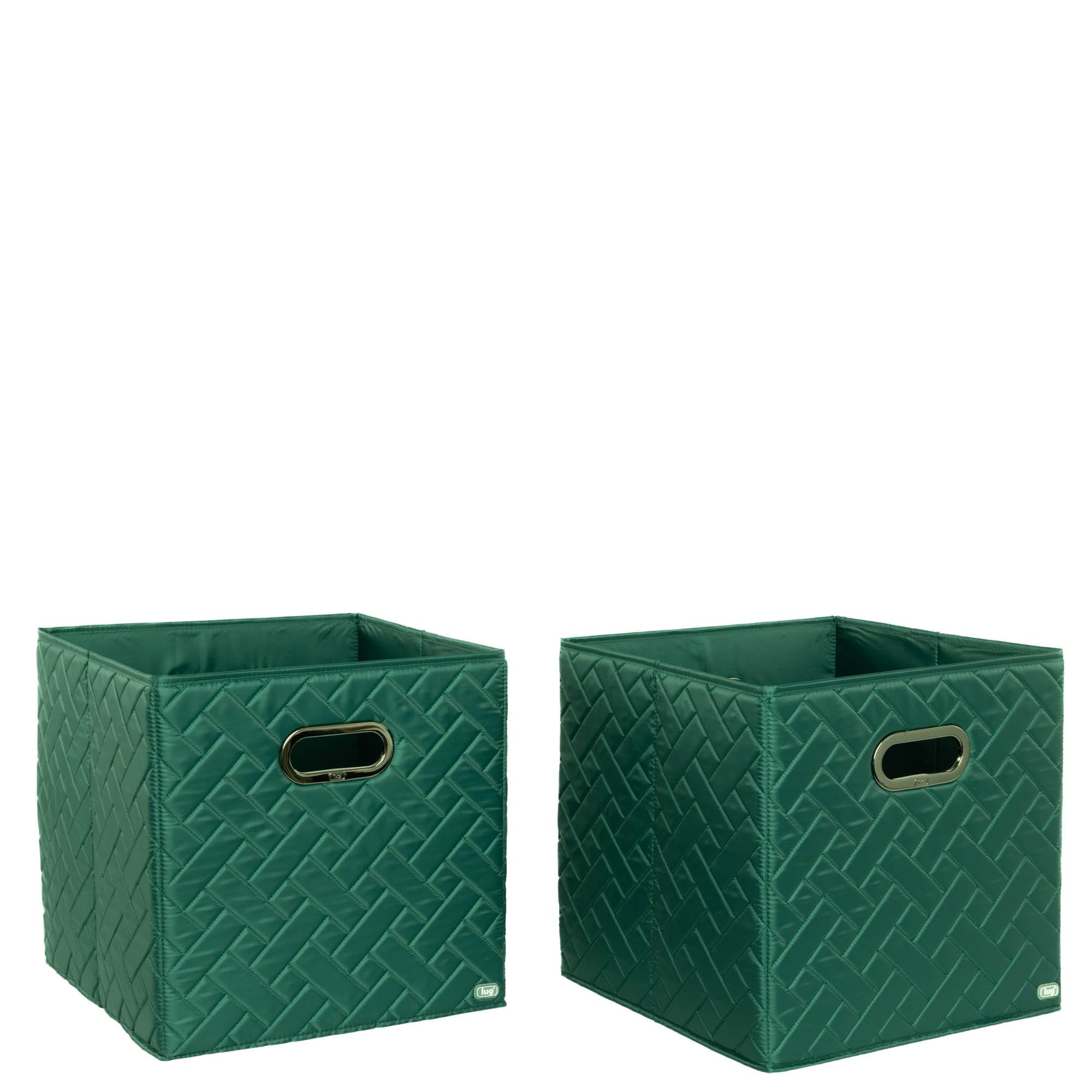 Cargo 2pc Collapsible Cube Bins - EVERGLADE GREEN - Cargo2pkCollapsibleStorageCube_Everglade_03