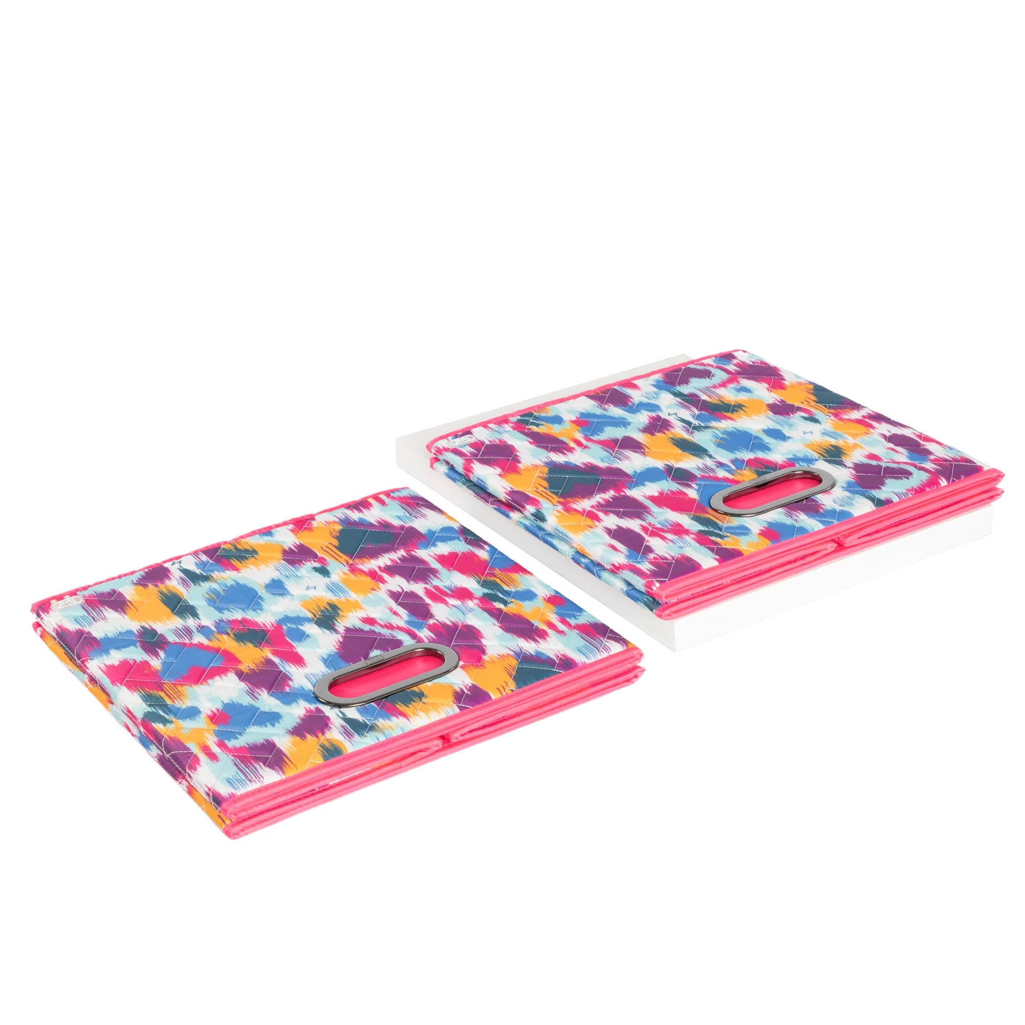 Cargo 2pc Collapsible Cube Bins - HEART IKAT MULTI - Cargo2pkCollapsibleStorageCube_HeartIkatMulti_07