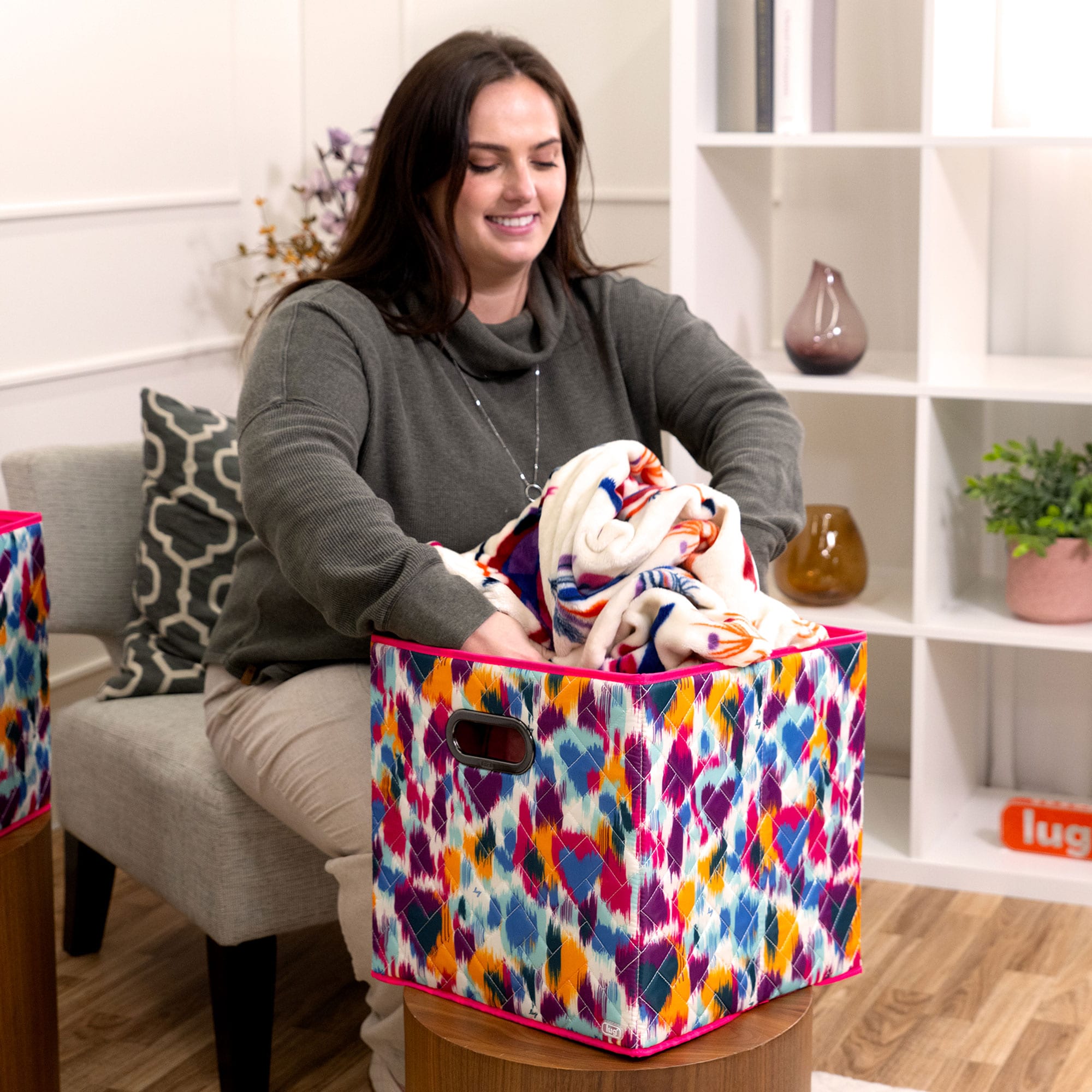 Cargo 2pc Collapsible Cube Bins - - Cargo2pkCollapsibleStorageCube_Hover