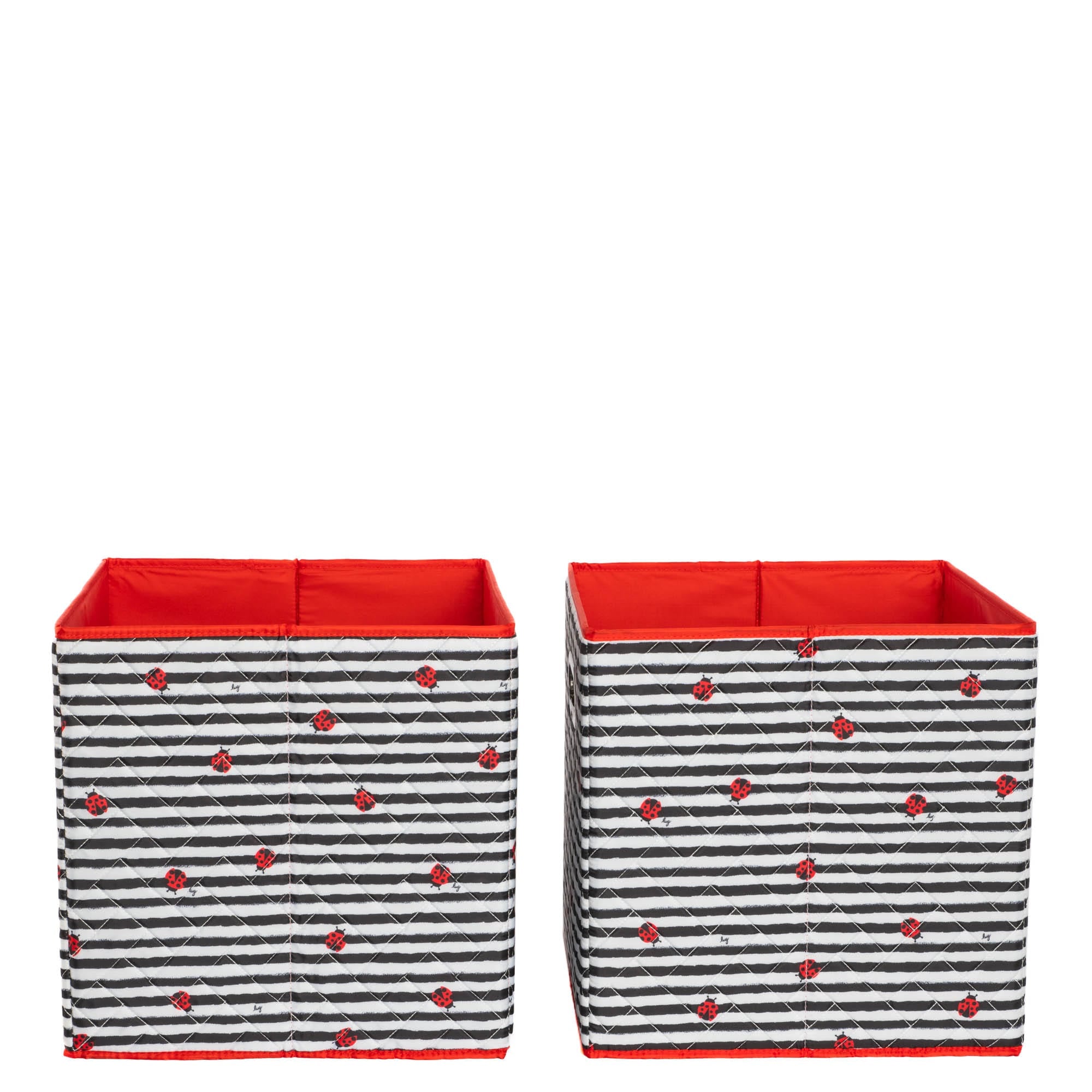 Cargo 2pc Collapsible Cube Bins - LADYBUG LANE - Cargo2pkCollapsibleStorageCube_LadybugLane_04