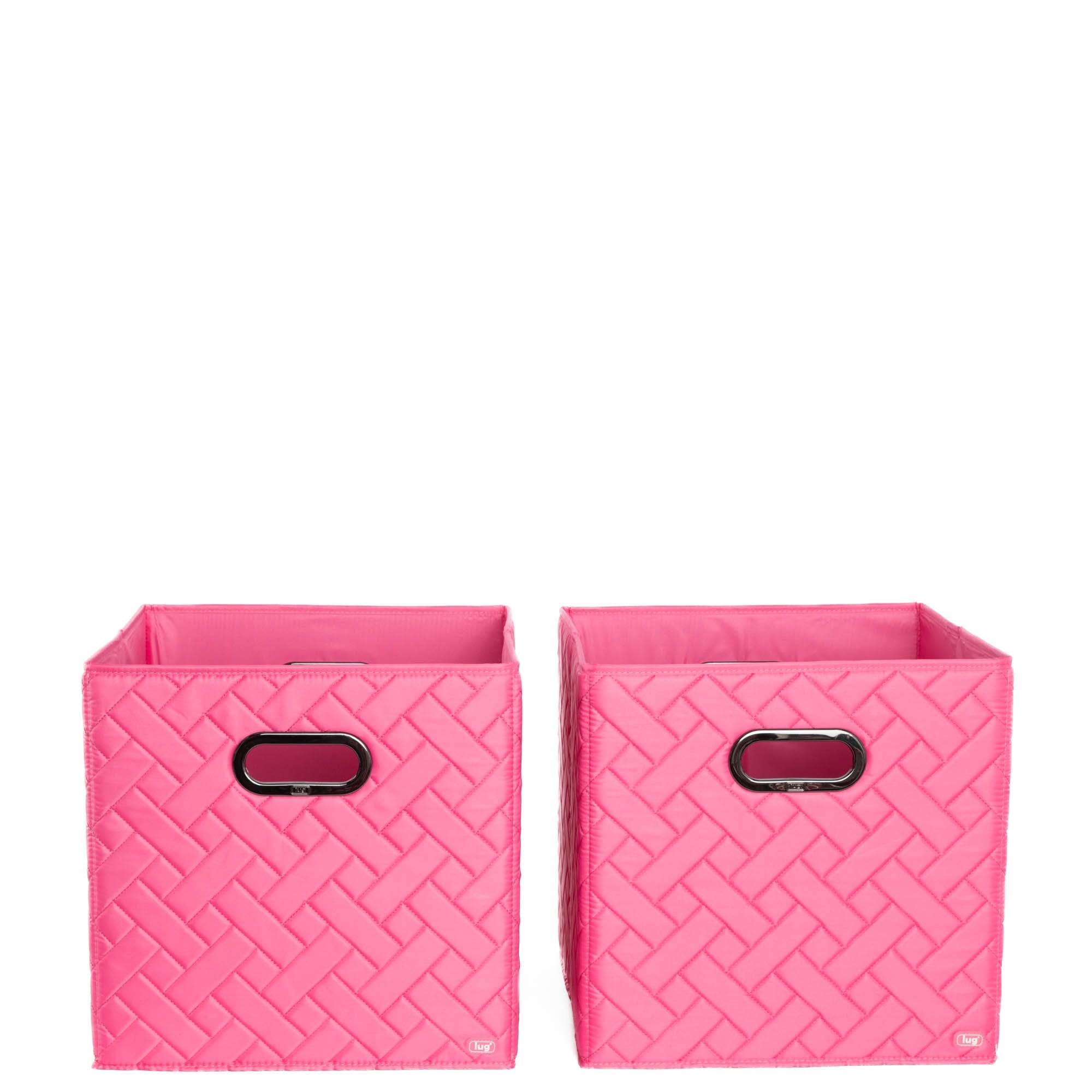 Cargo 2pc Collapsible Cube Bins - PINK TOURMALINE - Cargo2pkCollapsibleStorageCube_PinkTourmaline_02