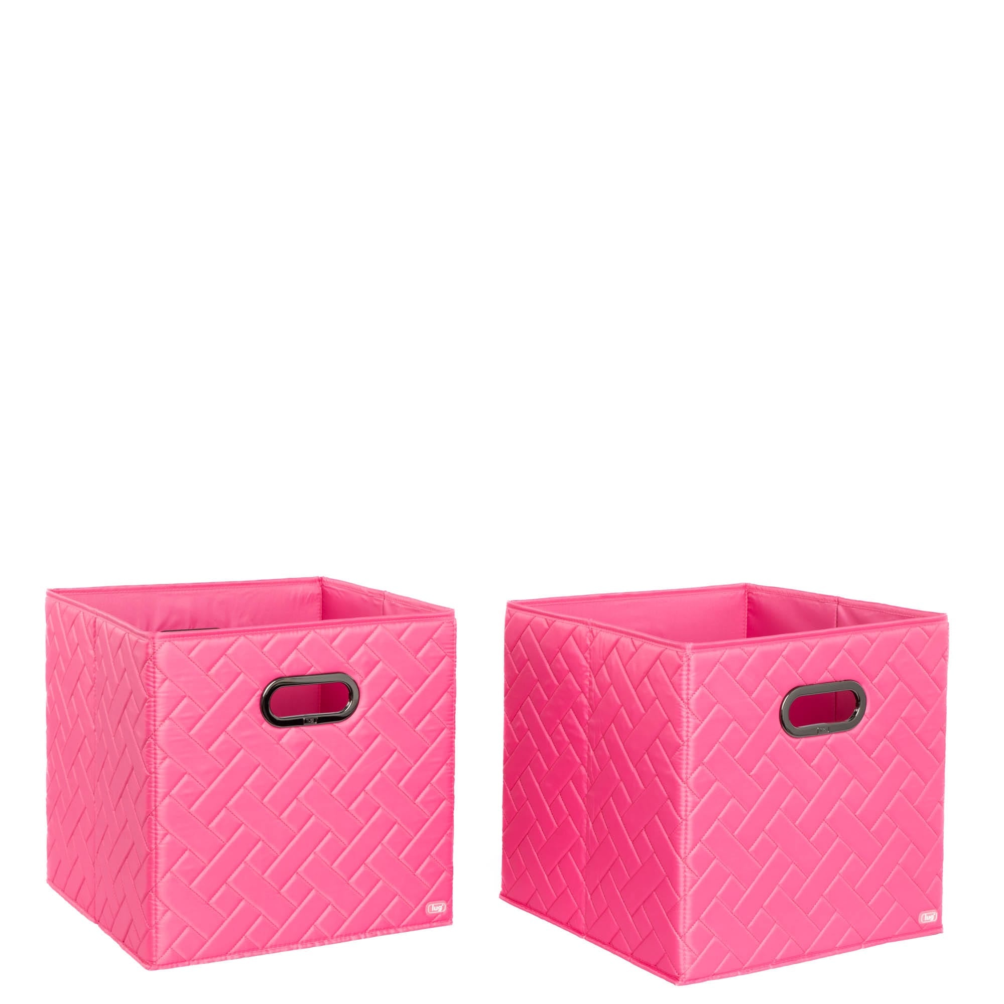 Cargo 2pc Collapsible Cube Bins - PINK TOURMALINE - Cargo2pkCollapsibleStorageCube_PinkTourmaline_03