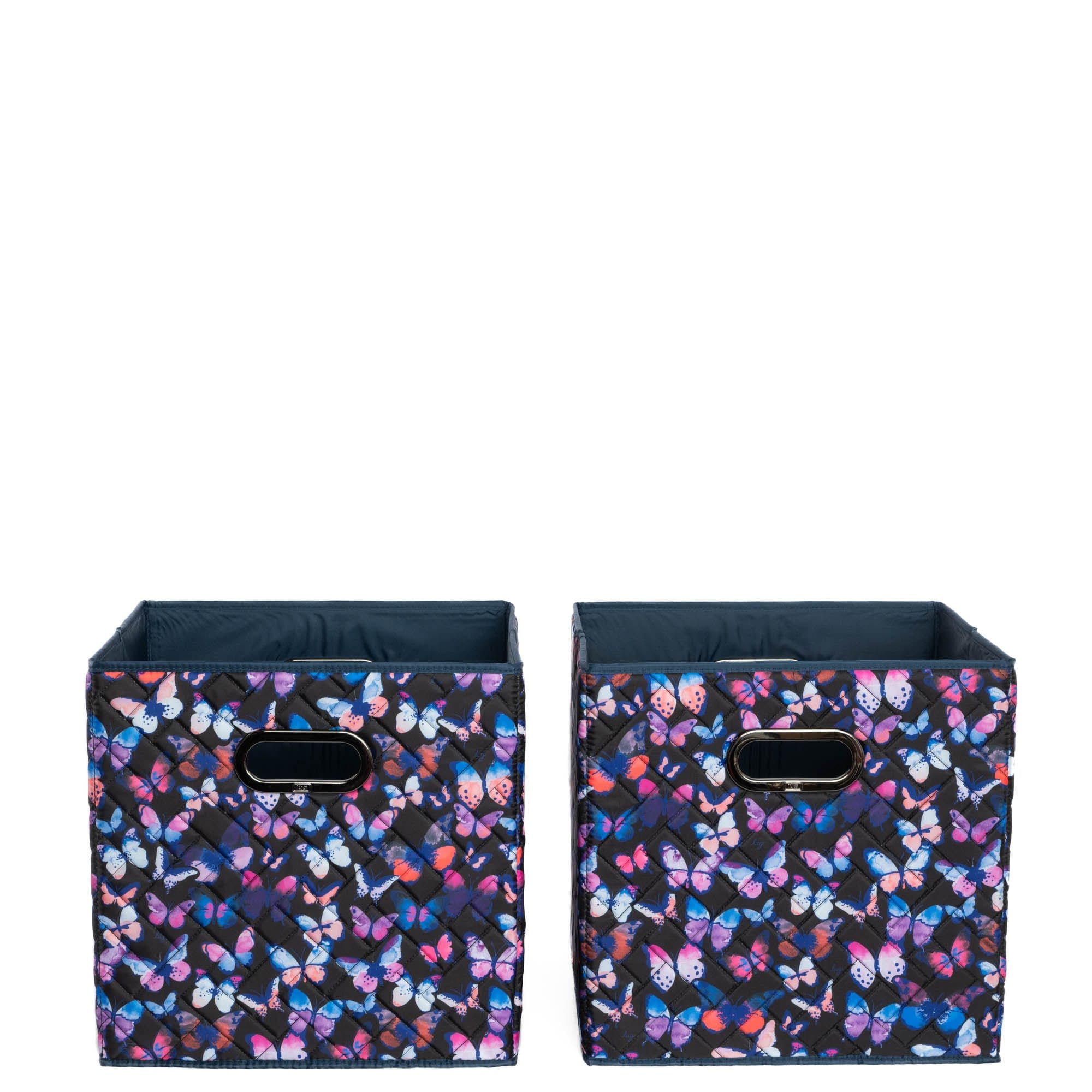 Cargo 2pc Collapsible Cube Bins - WATERCOLOR BUTTERFLIES - Cargo2pkCollapsibleStorageCube_WatercolourButterflies_05
