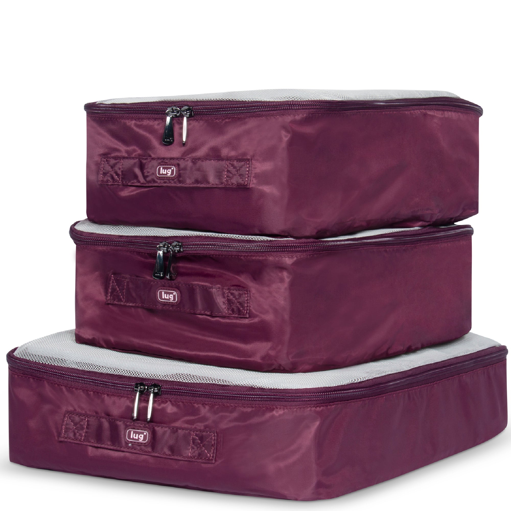 Cargo 3pc Packing Cubes - - Cargo3pc_WineRed_01