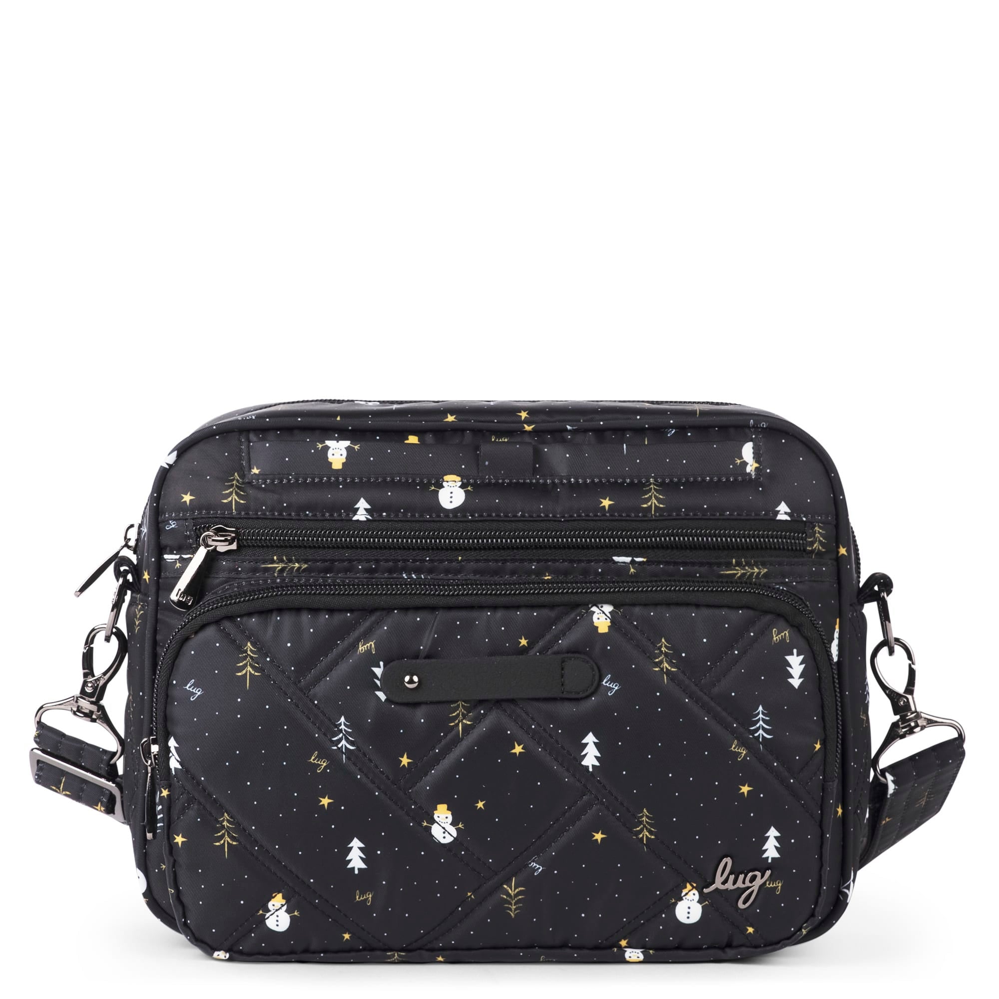 Carousel XL 2 Crossbody Bag - SNOWMAN TREES - CarouselXL2wCharmBar_SnowmanTrees_01