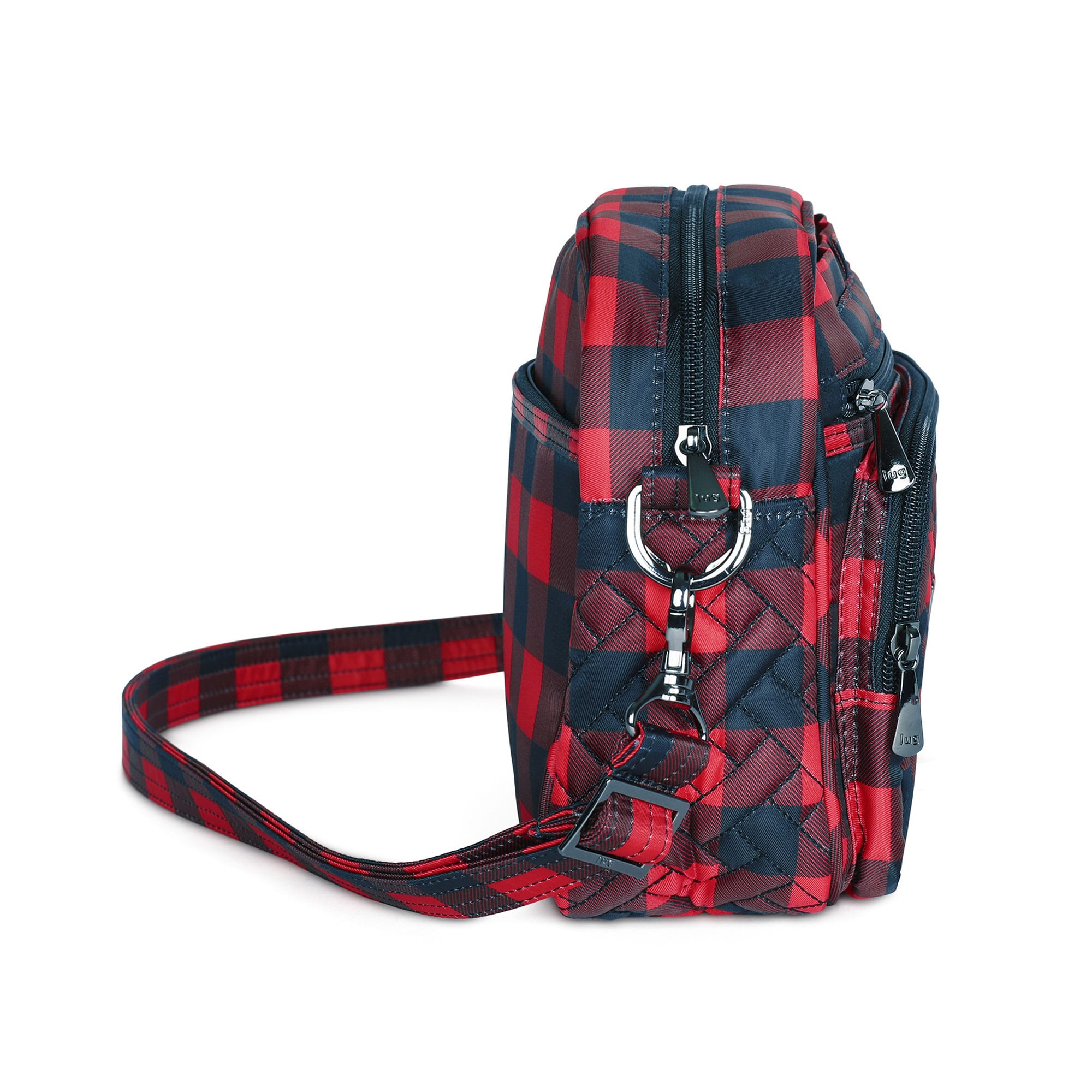 Carousel XL Crossbody Bag - BUFFALO CHECK RED SMALL - CarouselXL_i_Buffalo_Check_Red_03_Small_9011a316-d92f-4e15-9f9a-08f76f806ac5