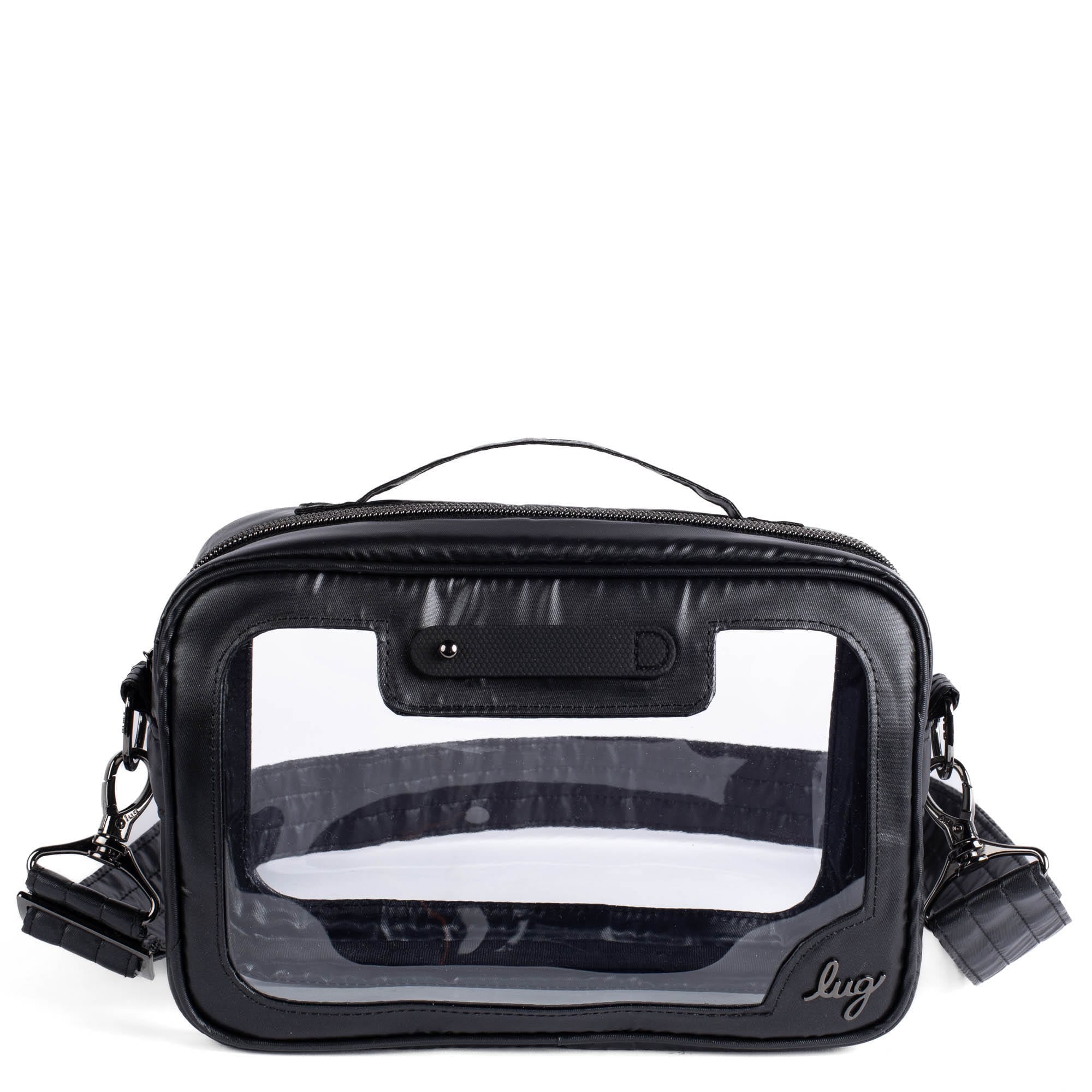 Carriage Clearview Crossbody Bag - METALLIC BLACK - CarriageCrossbody_MetallicBlack_01