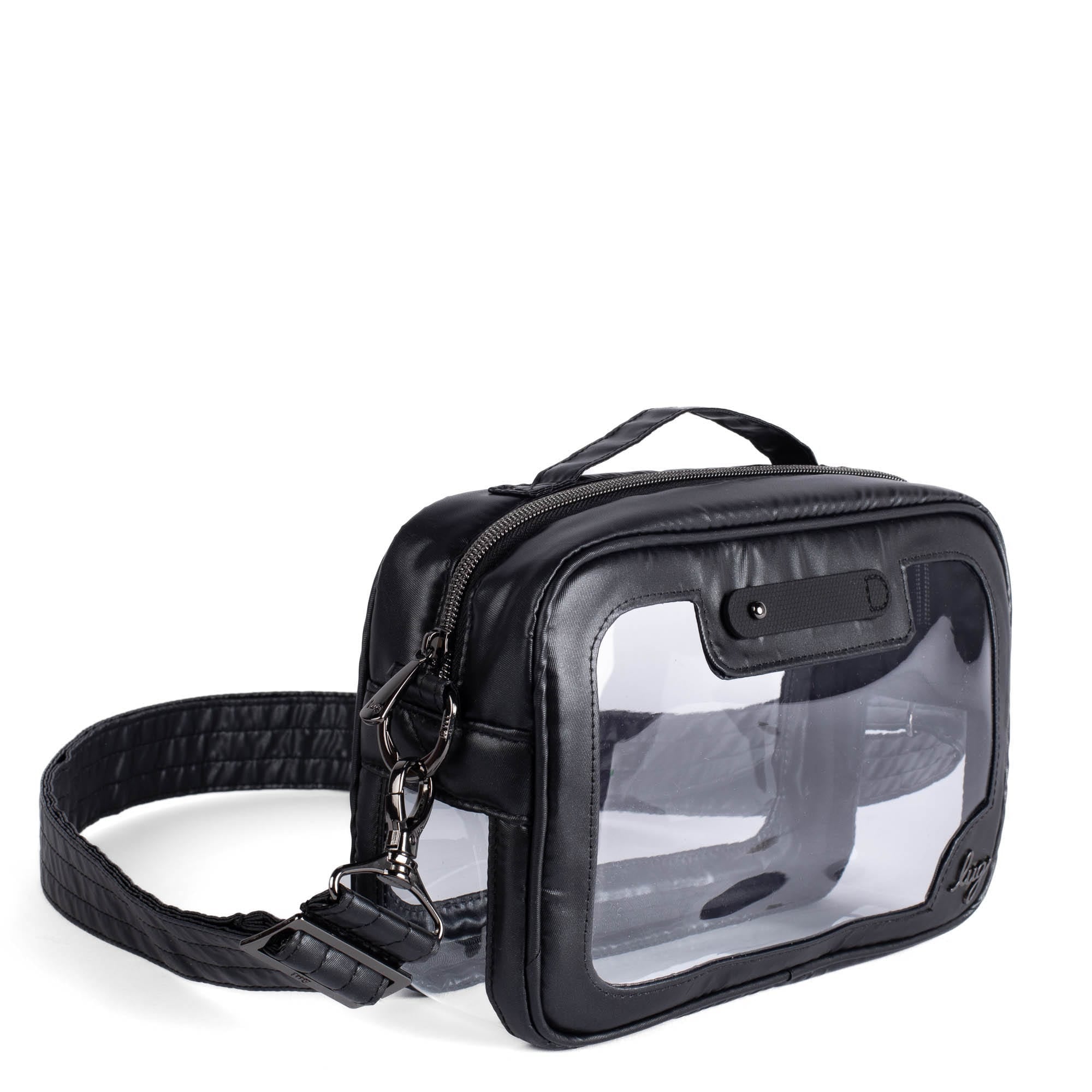 Carriage Clearview Crossbody Bag - METALLIC BLACK - CarriageCrossbody_MetallicBlack_02