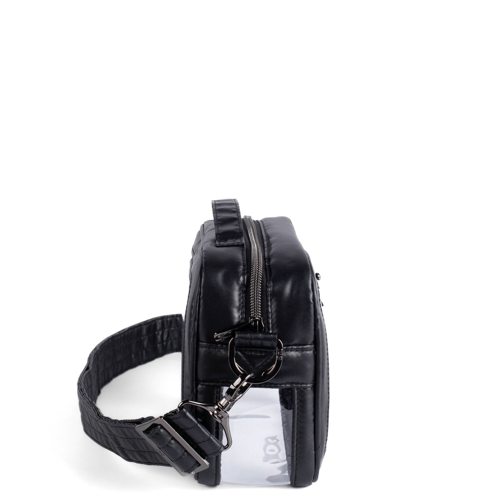 Carriage Clearview Crossbody Bag - METALLIC BLACK - CarriageCrossbody_MetallicBlack_03