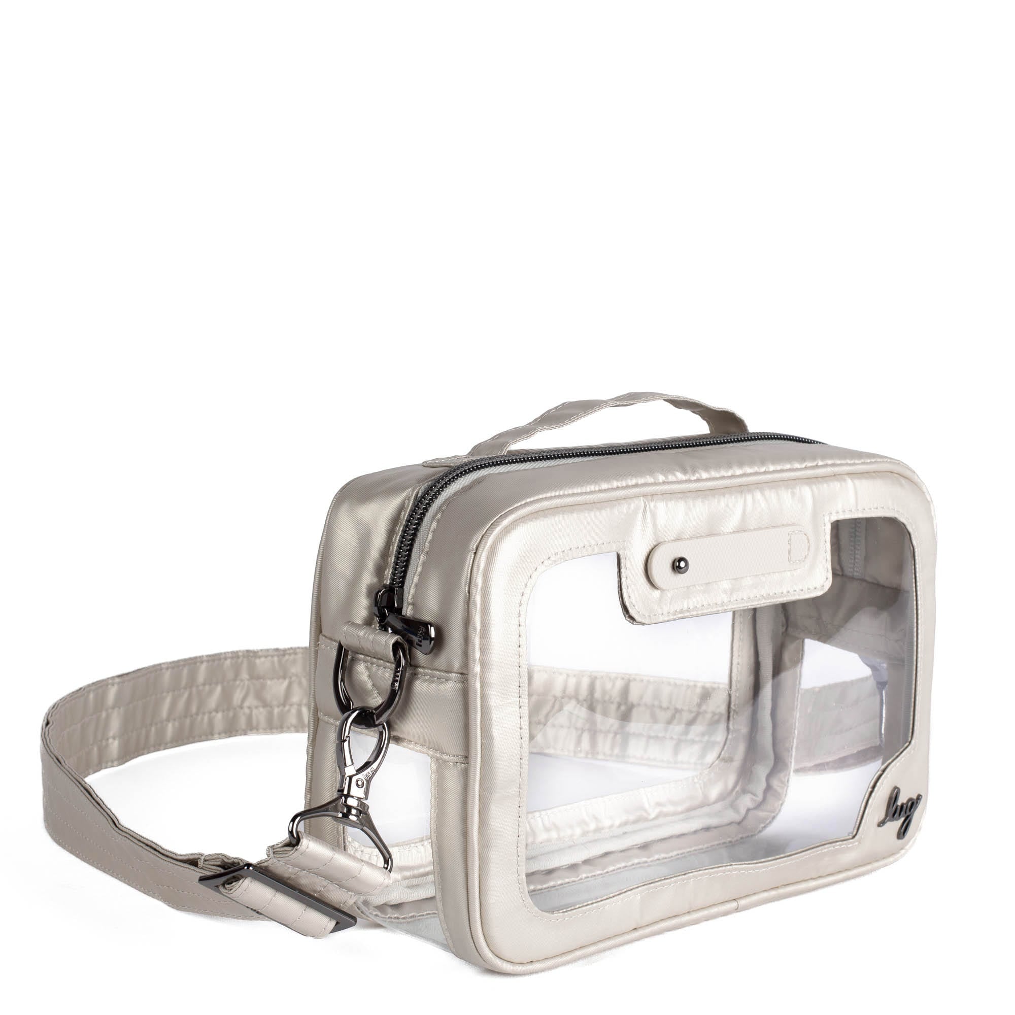 Carriage Clearview Crossbody Bag - METALLIC CHAMPAGNE - CarriageCrossbody_MetallicChampagne_02