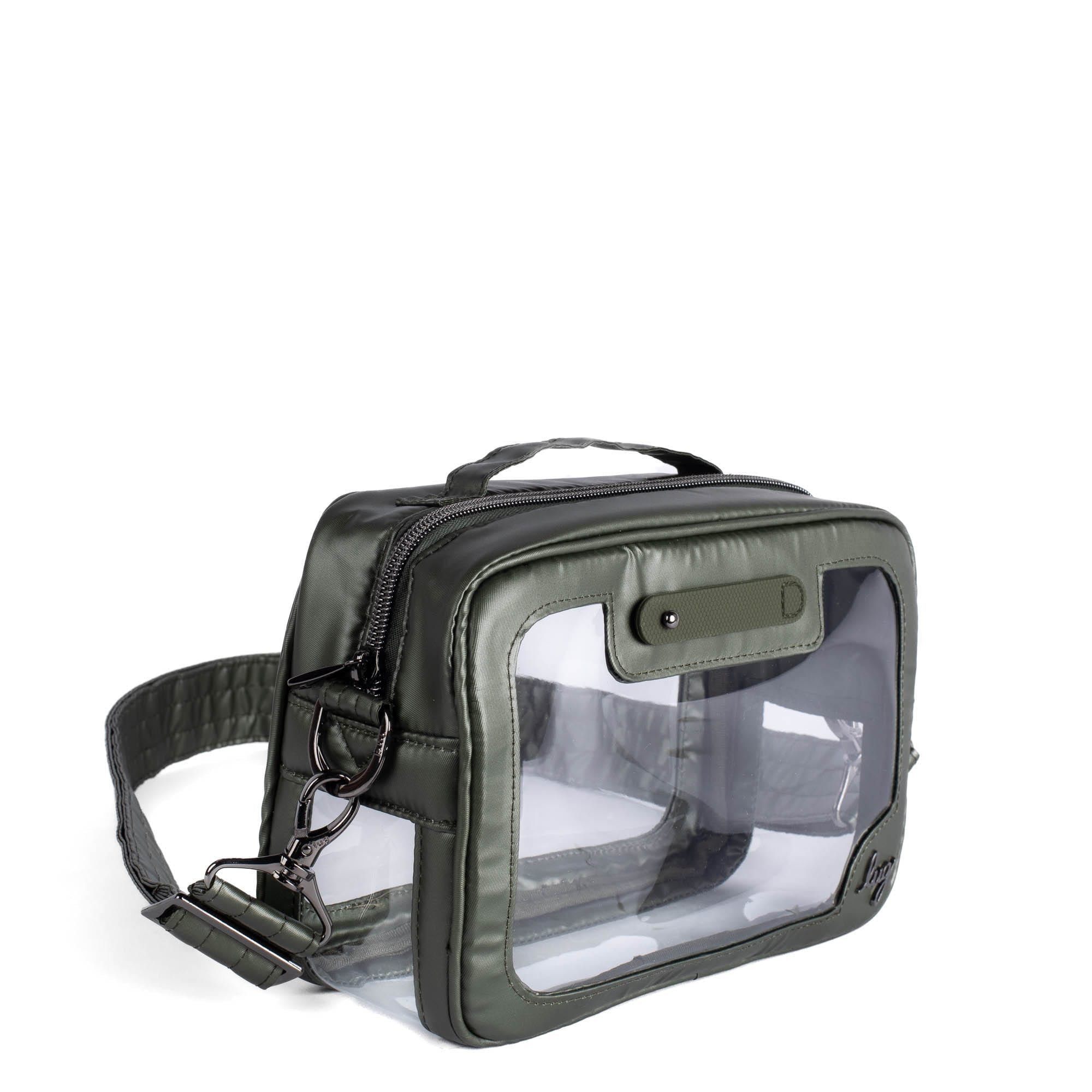 Carriage Clearview Crossbody Bag - METALLIC OLIVE - CarriageCrossbody_MetallicOlive_02