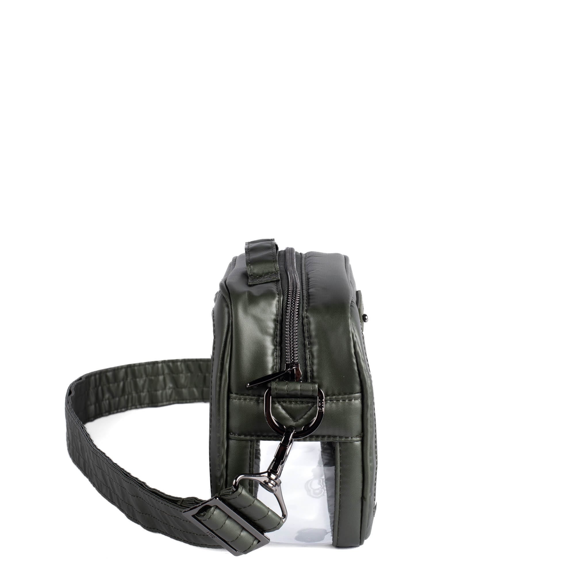 Carriage Clearview Crossbody Bag - METALLIC OLIVE - CarriageCrossbody_MetallicOlive_03