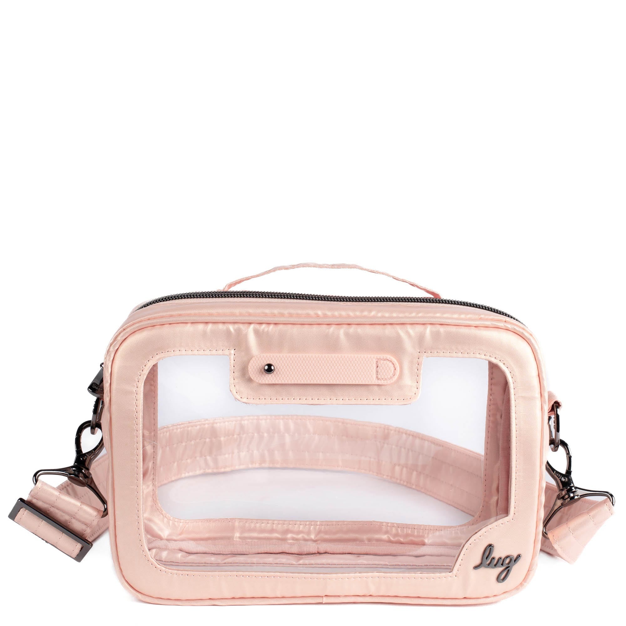 Carriage Clearview Crossbody Bag - METALLIC ROSE GOLD - CarriageCrossbody_MetallicRosegold_01