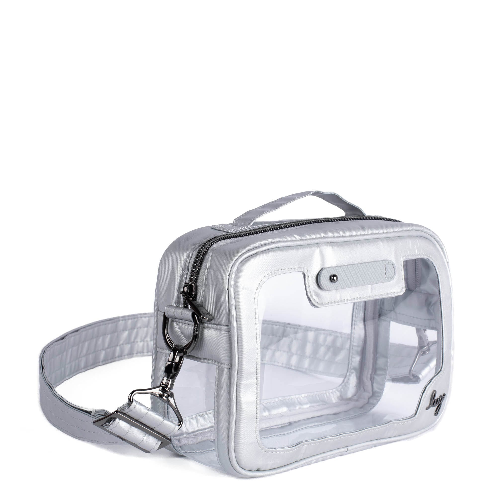 Carriage Clearview Crossbody Bag - METALLIC SILVER - CarriageCrossbody_MetallicSilver_02