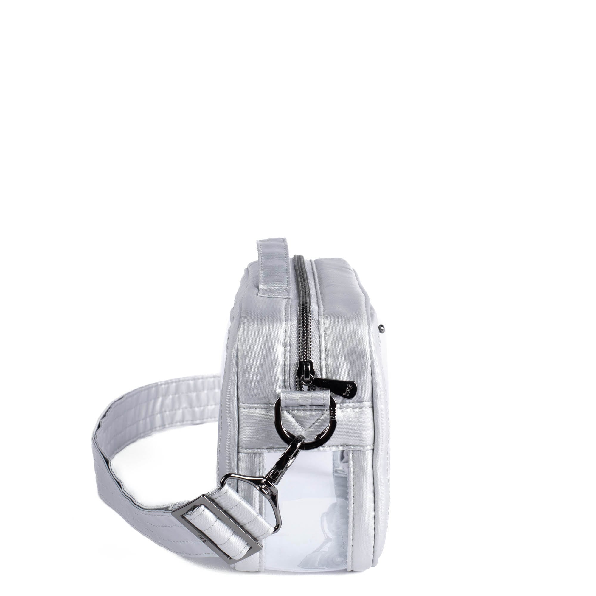 Carriage Clearview Crossbody Bag - METALLIC SILVER - CarriageCrossbody_MetallicSilver_03