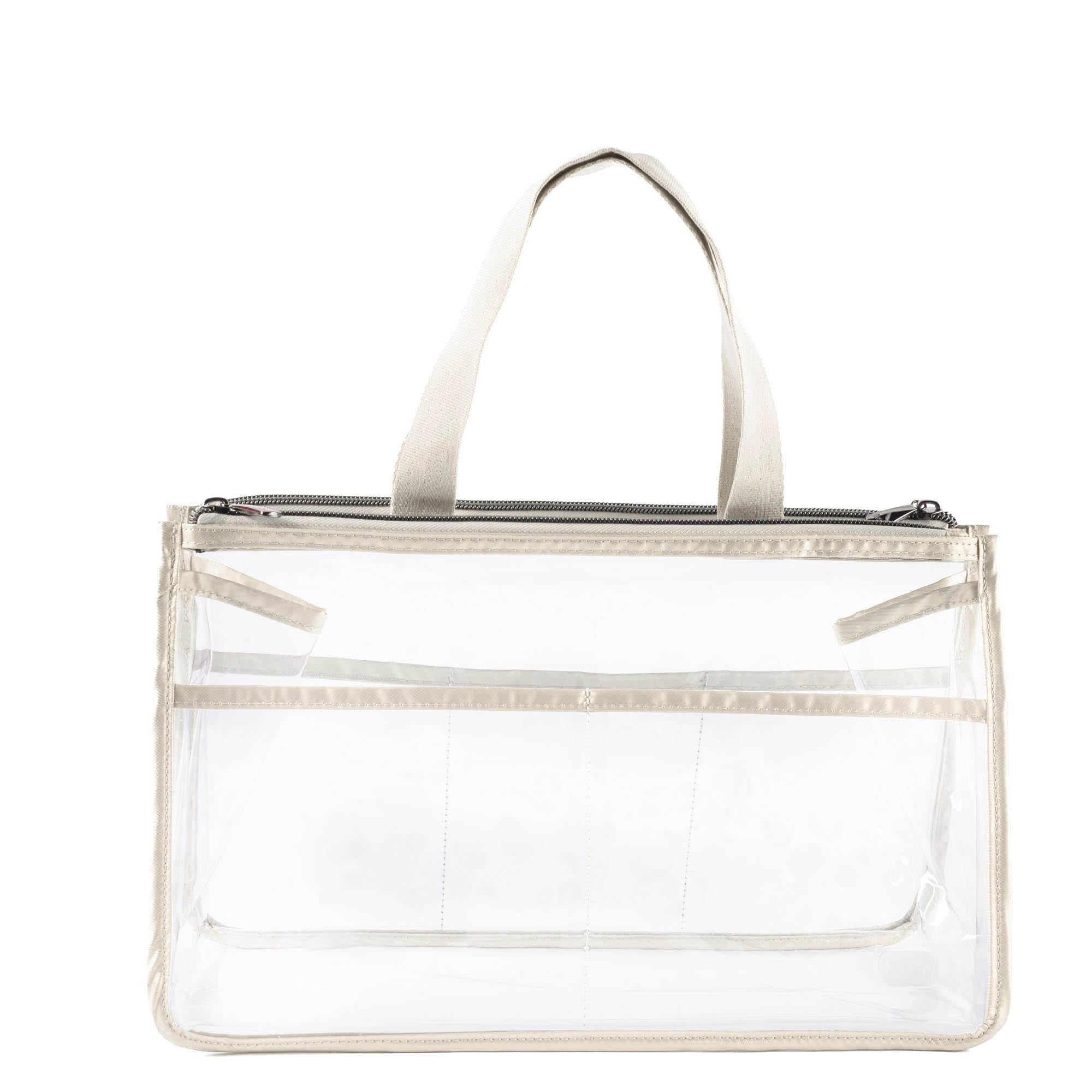 Catcher Clearview Cosmetic Bag - METALLIC CHAMPAGNE - Catcher_Clearview_MetallicChampagne_01