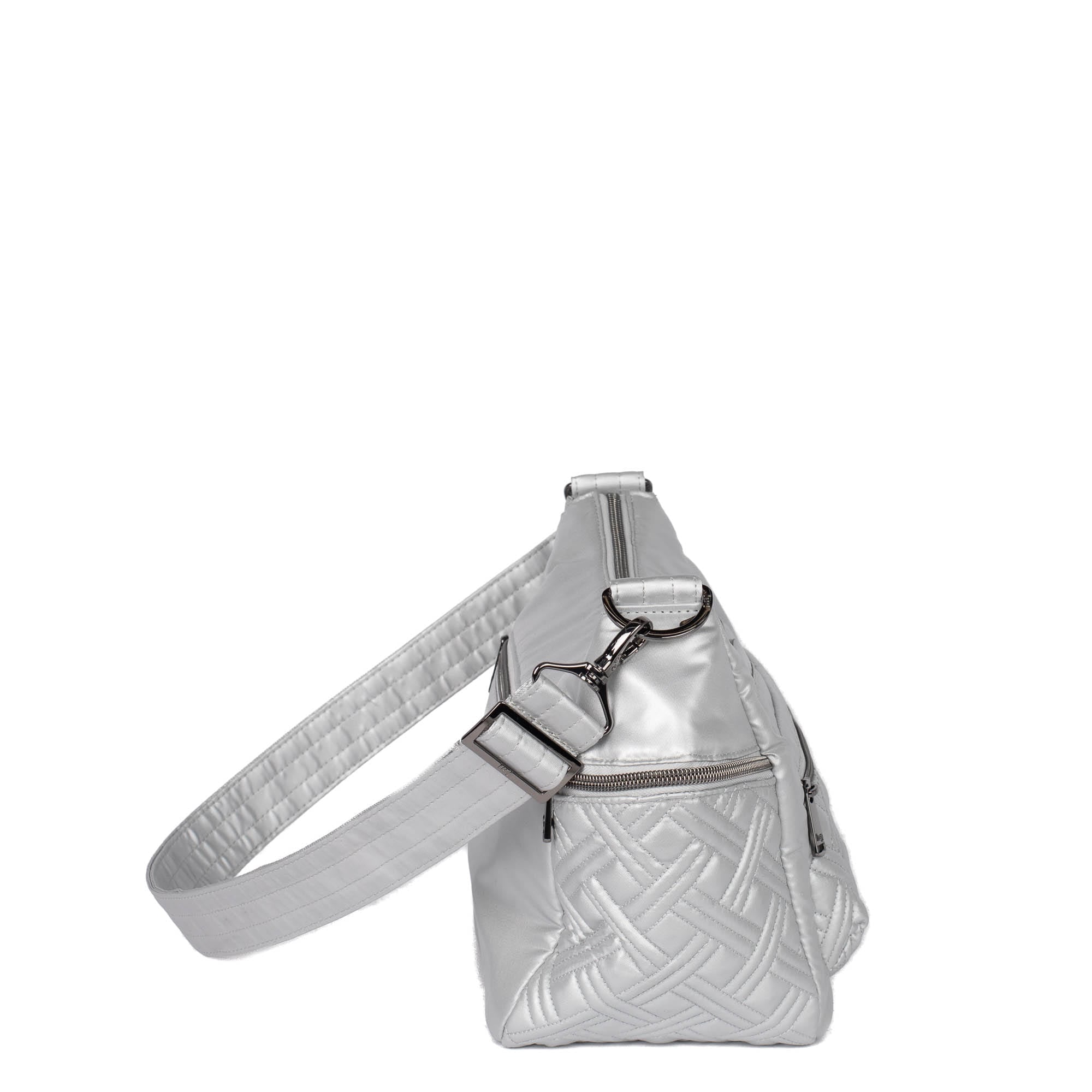 Cha Cha Crossbody Bag - METALLIC SILVER - ChaCha_MetallicSilver_03