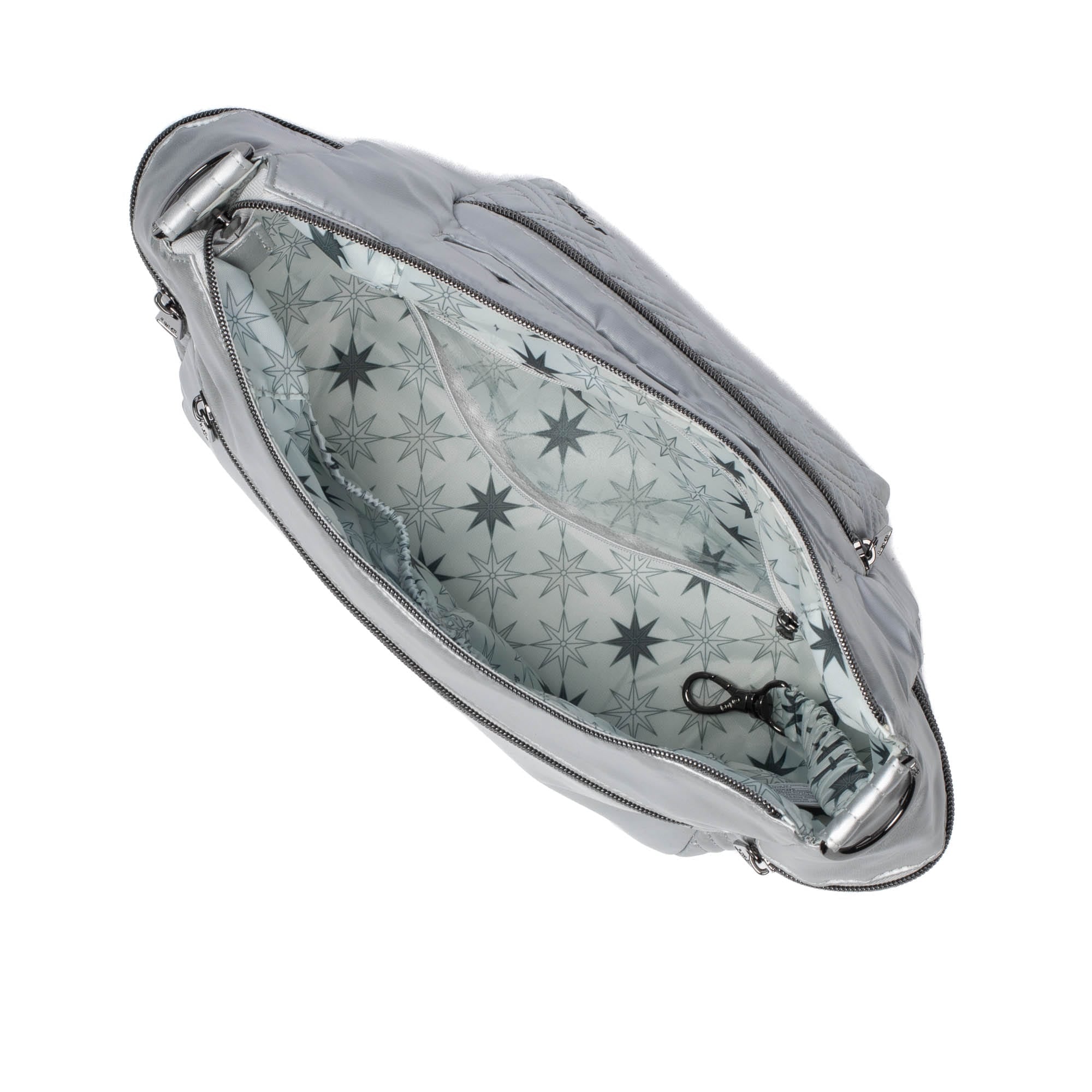 Cha Cha Crossbody Bag - METALLIC SILVER - ChaCha_MetallicSilver_05