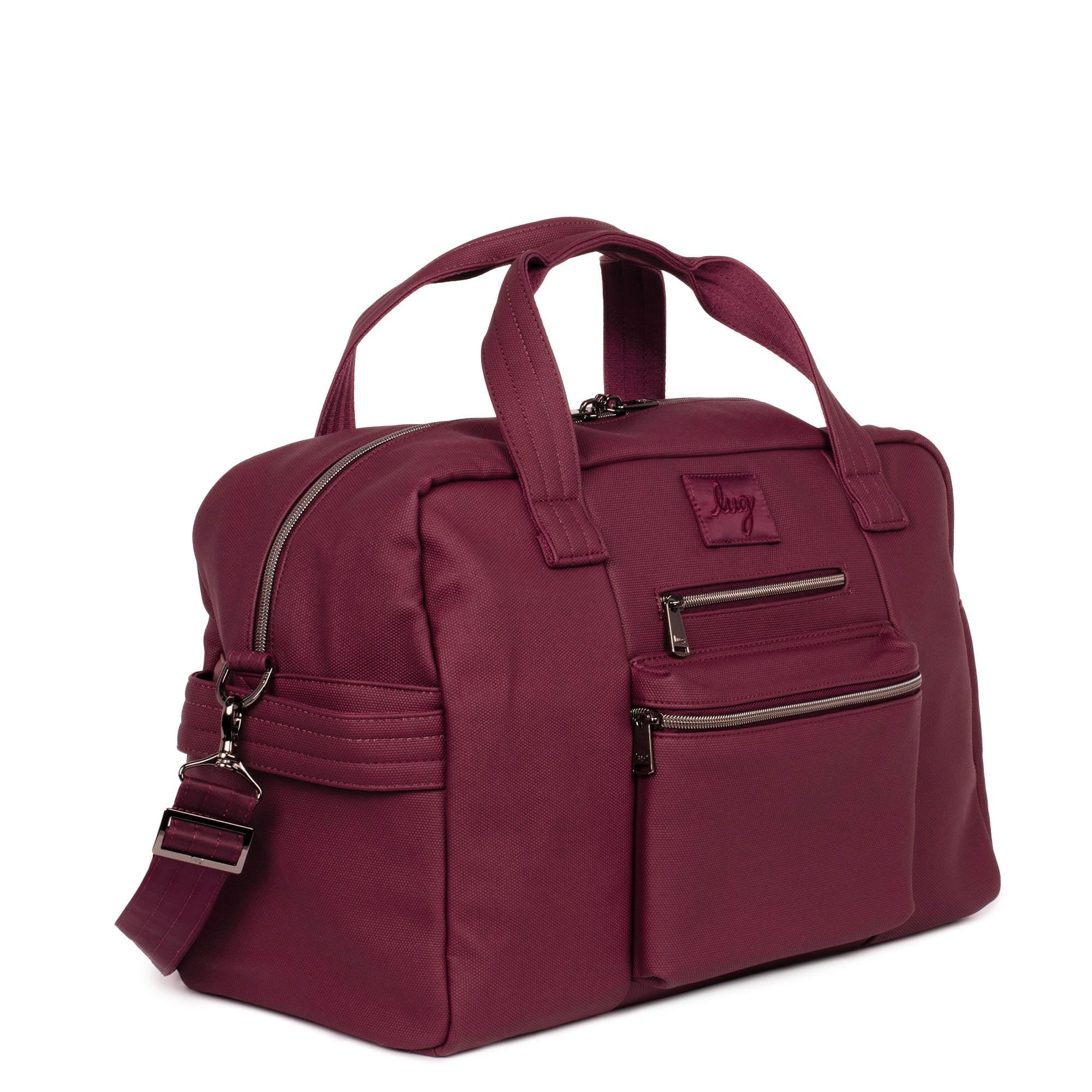 Charger Matte Luxe VL Overnight Bag - WINE - Charger_MatteLuxe_Wine_02