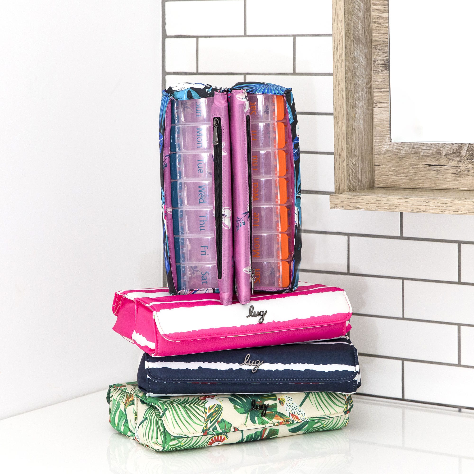 Choo Choo AM/PM Pill Organizer - - ChooChooAMPM_SandTaupe_01_2f3c707d-4f57-4f4d-9cee-1c1484776ccc