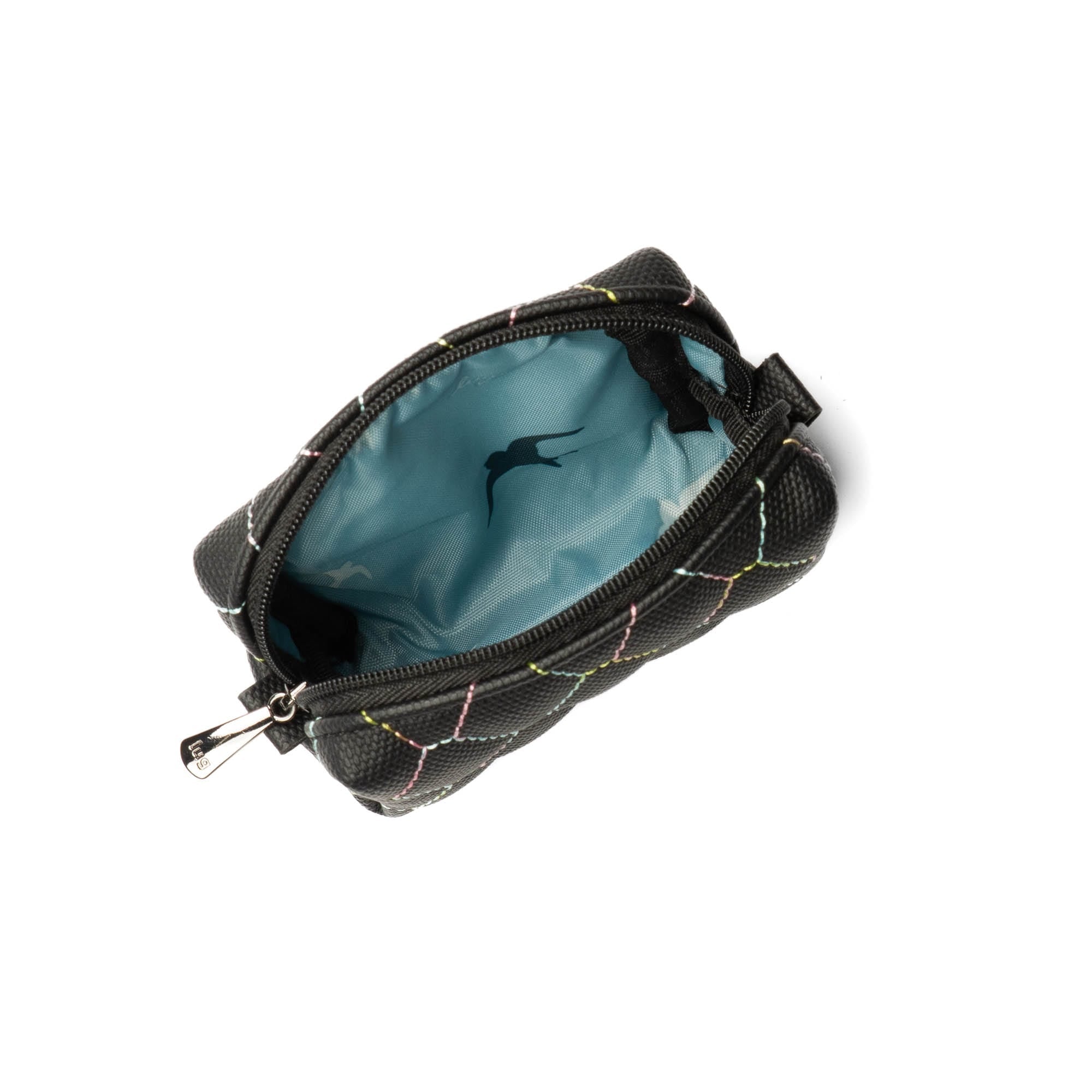 Choo Choo Mini Matte Luxe VL Pill Box - BLACK ICEPOP STITCH - ChooChooMiniMatteLuxe_BlackwithIcepopRainbow_06