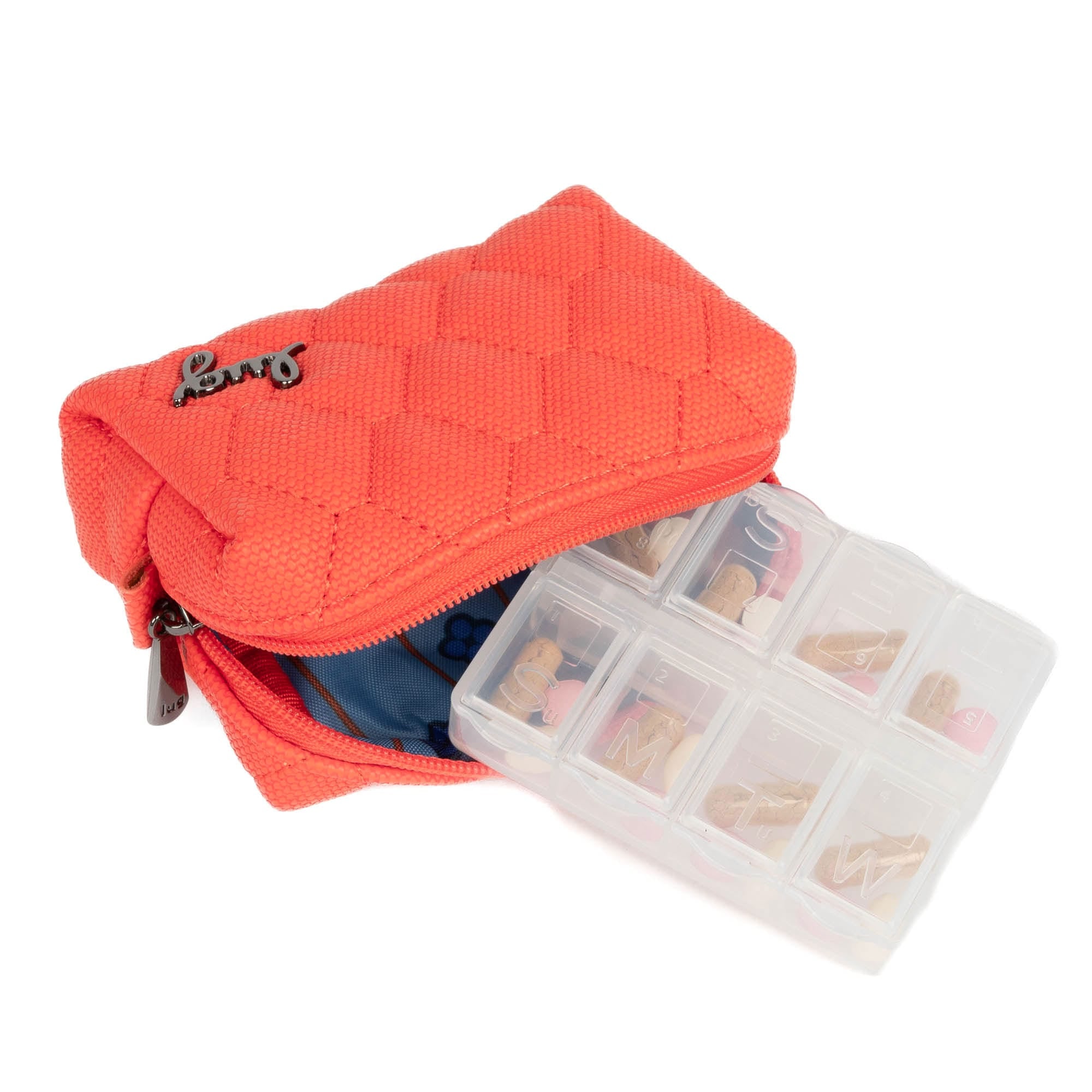 Choo Choo Mini Matte Luxe VL Pill Box - PAPAYA - ChooChooMiniMatteLuxe_Papaya_05