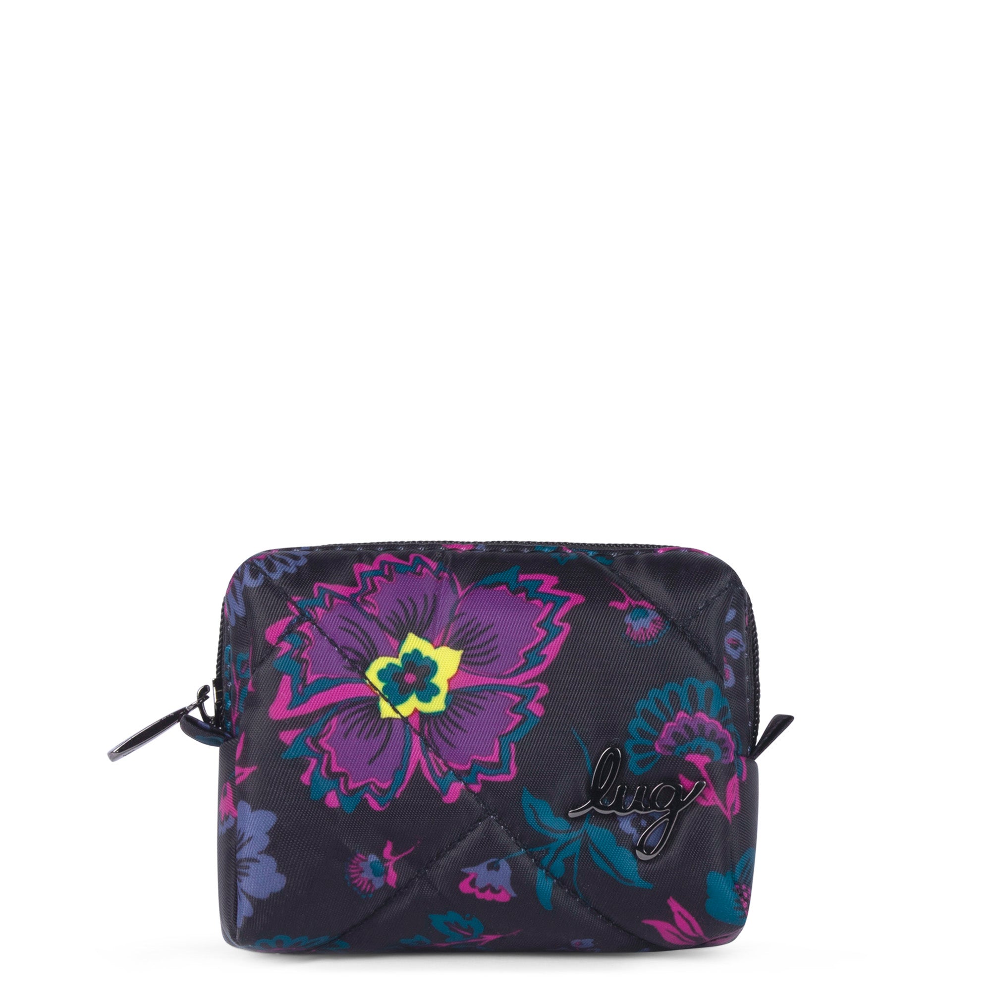 Choo Choo Mini Pill Box - BOHO FLORAL BLACK XL - ChooChooMini_BohoFloralBlack_01