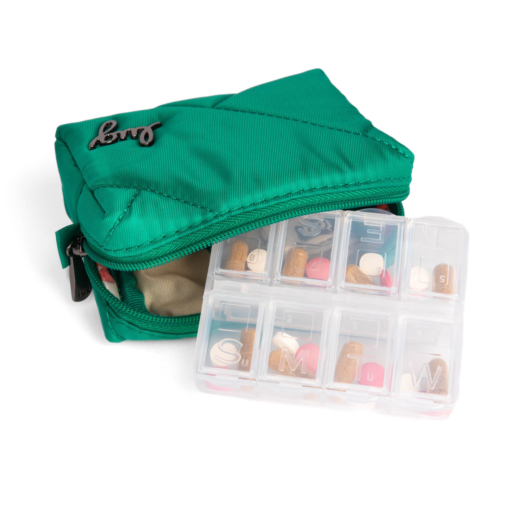 Choo Choo Mini Pill Box - KELLY GREEN XL - ChooChooMini_KellyGreen_06