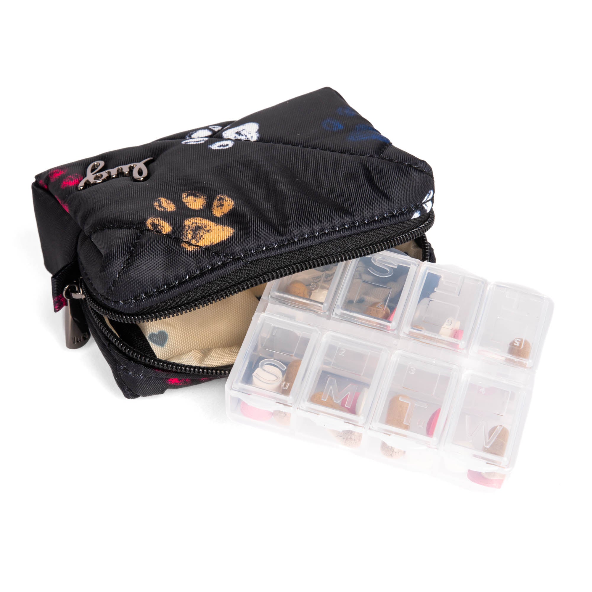 Choo Choo Mini Pill Box - PAWS BLACK XL - ChooChooMini_PawsBlack_06_68dab8c4-9b53-450b-8186-c655dcef5cb1