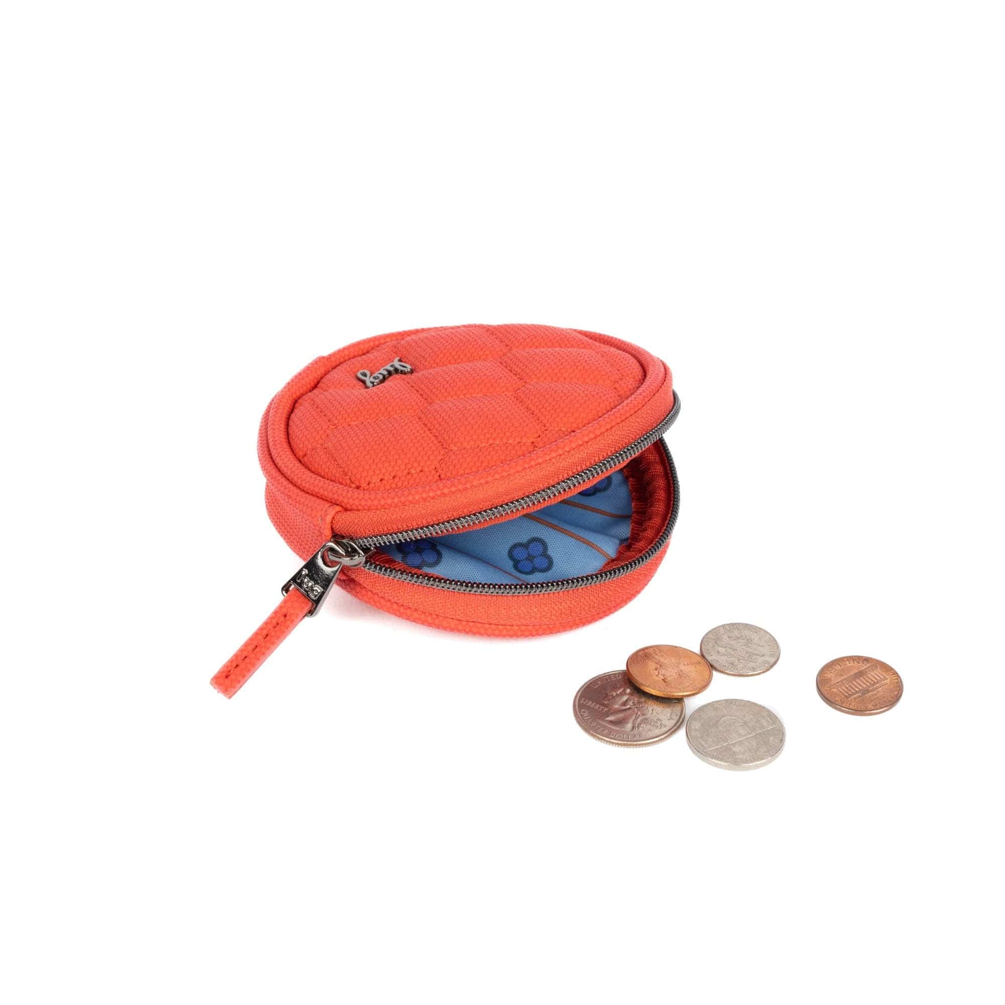 Circle Matte Luxe VL Pouch - PAPAYA - CirclePouchMatteLuxe_Papaya_042