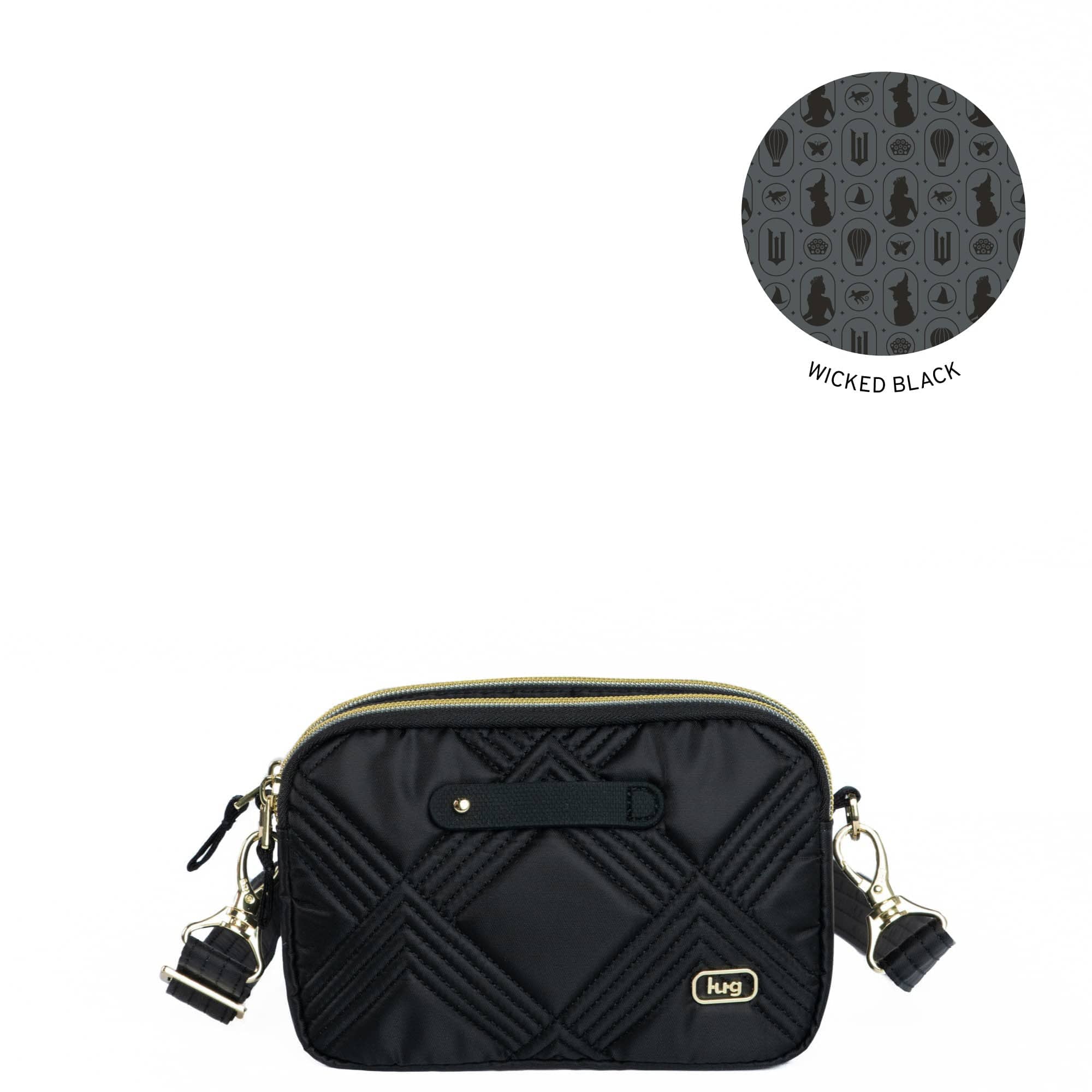 Wicked x Lug Coupe 2 SE Convertible Crossbody Bag - BLACK - Coupe2SE_Black