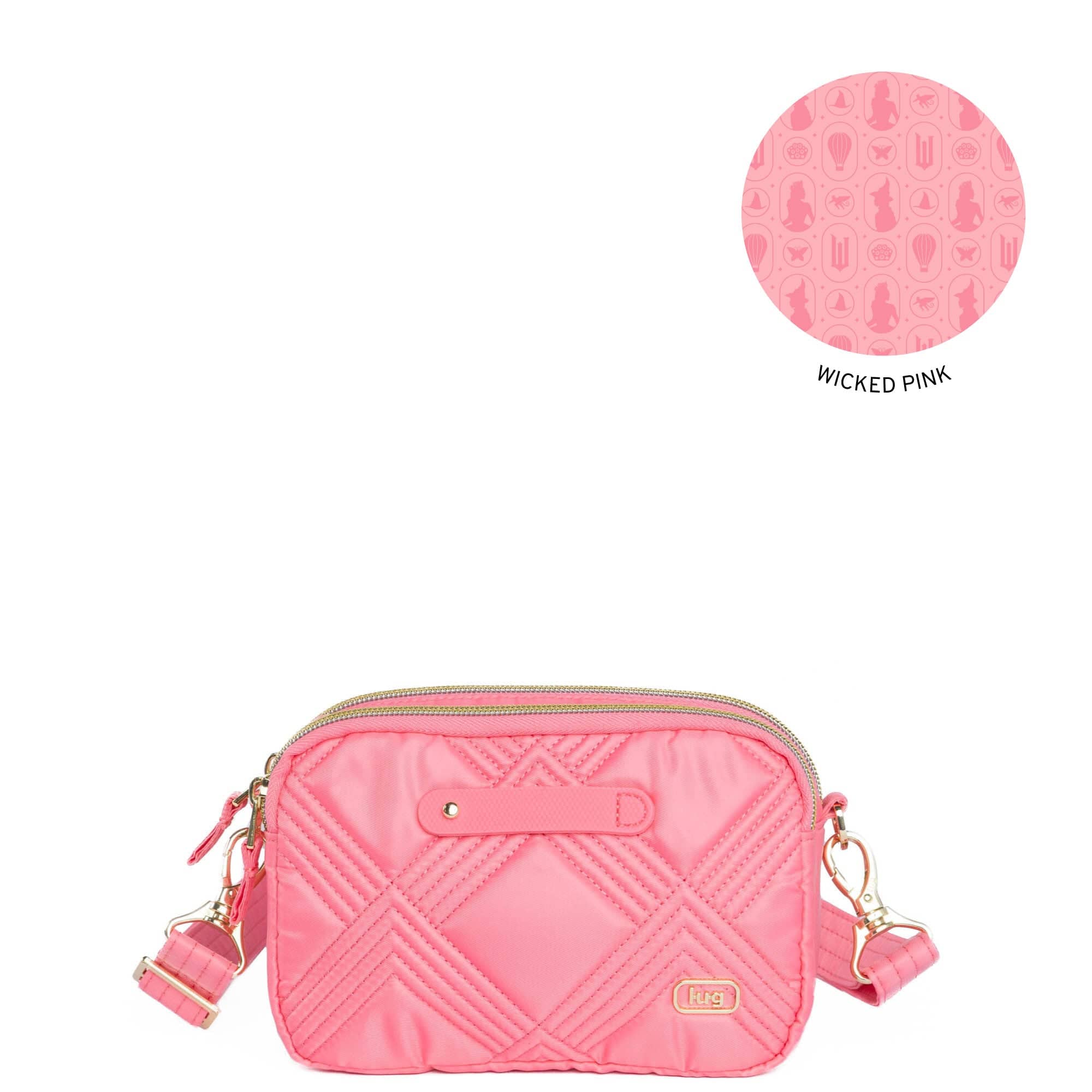Wicked x Lug Coupe 2 SE Convertible Crossbody Bag - POSITIVELY PINK - Coupe2SE_PositivelyPink