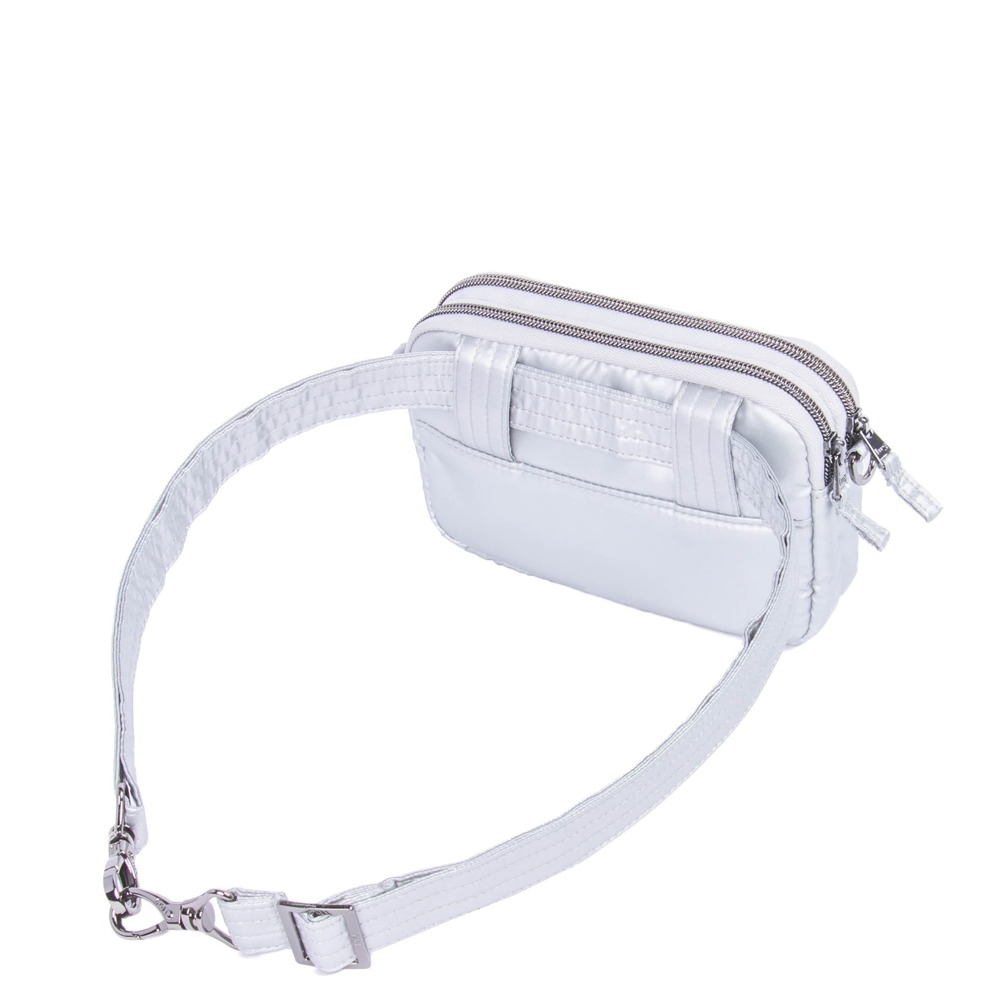 Coupe 2 Convertible Crossbody Bag - METALLIC SILVER - Coupe2_MetallicSilver_04