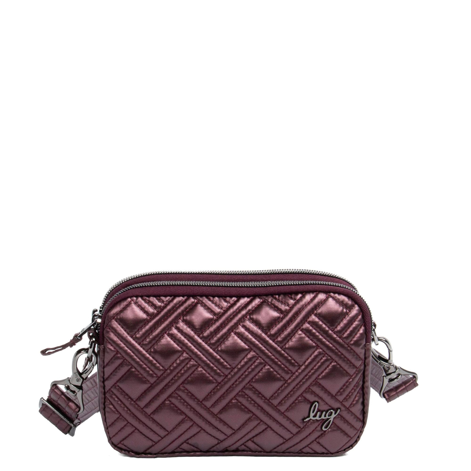 Coupe 2 Convertible Crossbody Bag - METALLIC WINE - Coupe2_MetallicWine_01
